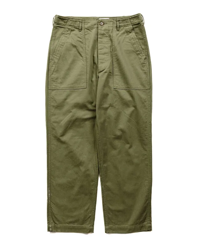 The Corona Utility FP001 Fatigue Slacks 'Utility Slacks' NX H.B.T Olive Green made by Lost & Found