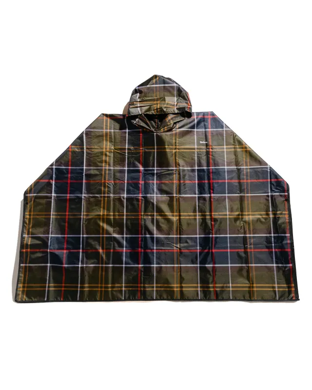 Barbour Tartan Showerproof Poncho Classic Tartan sold by Lost & Found