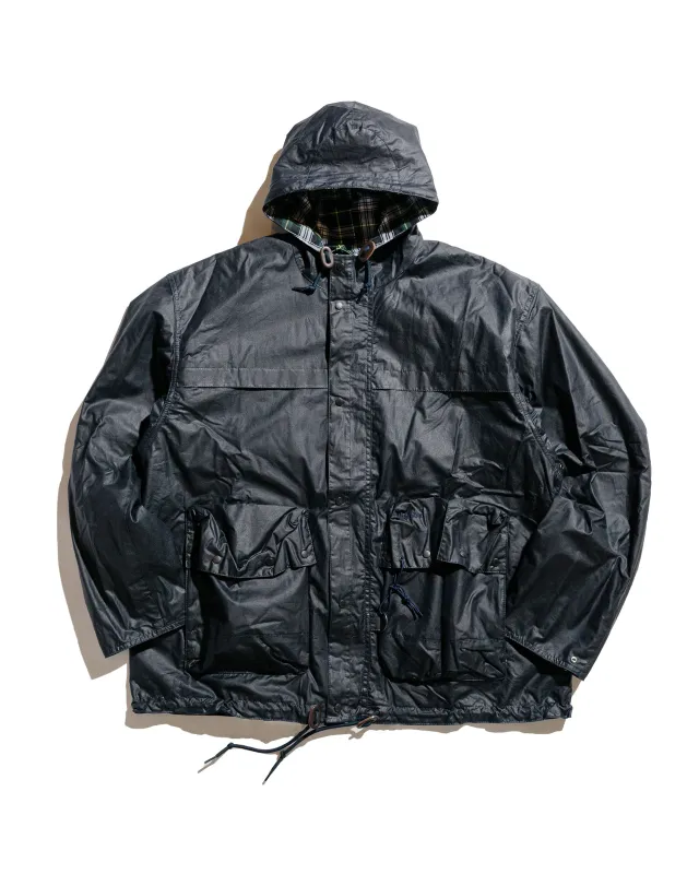 Barbour Modified Durham Waxed Jacket Navy sold by Lost & Found