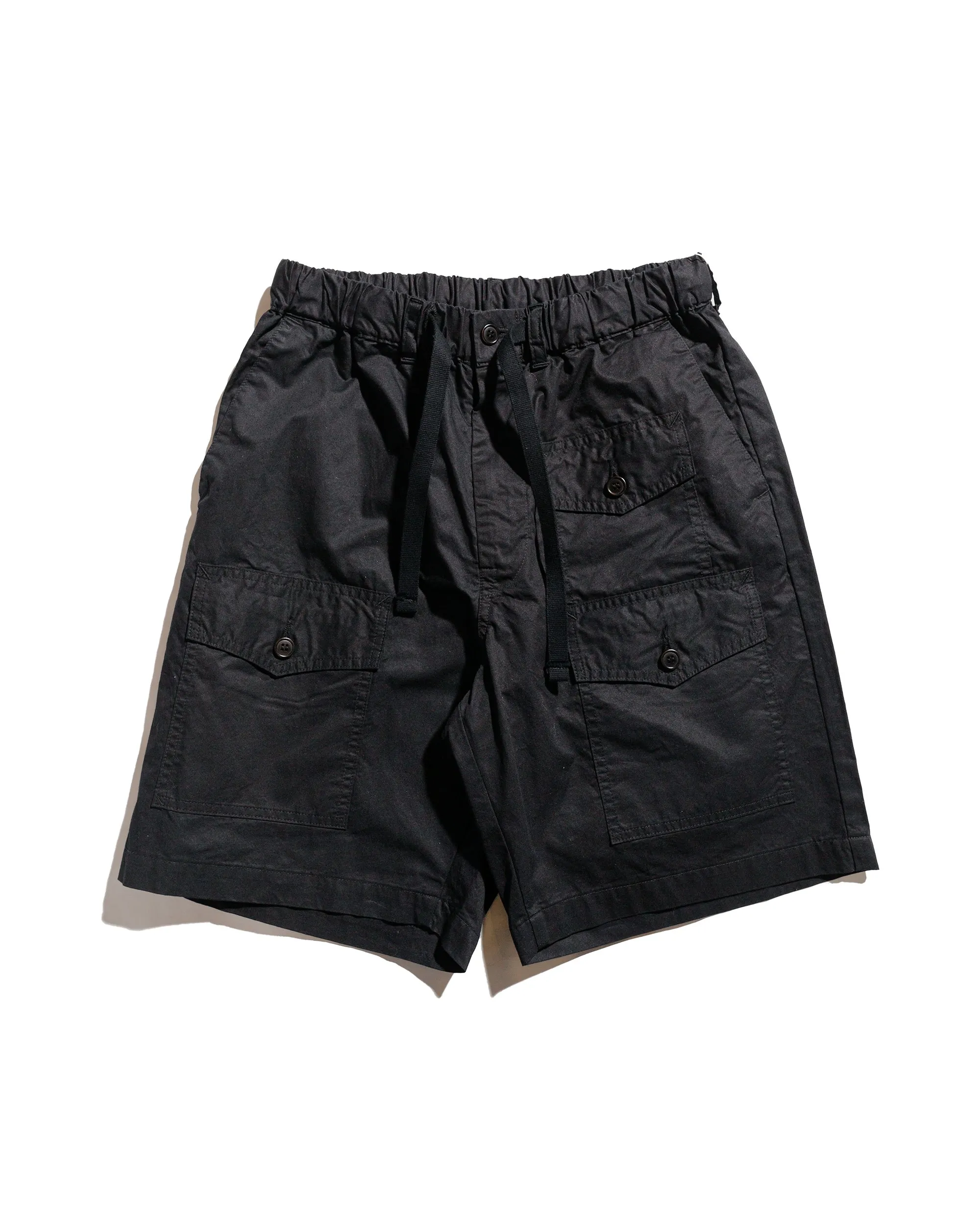 Post O'Alls Town & Country Shorts Medium Weight Poplin Black sold by Lost & Found