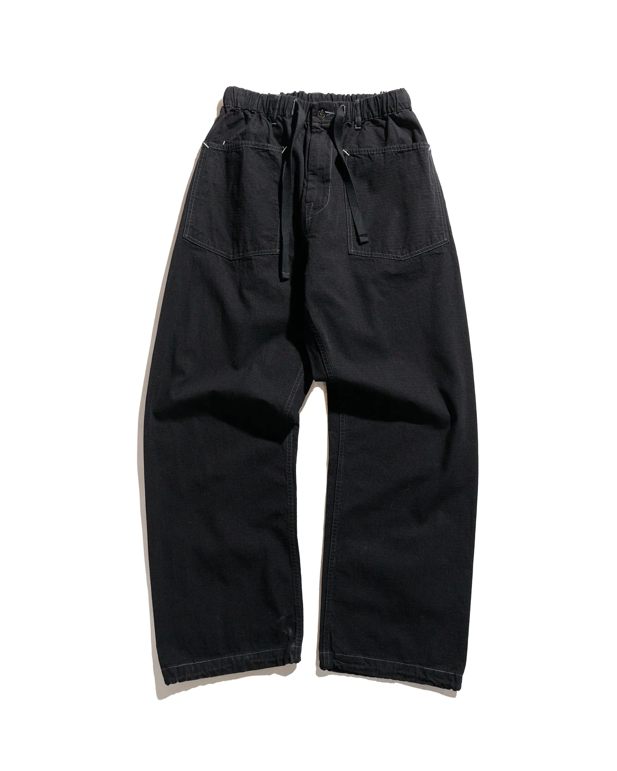Post O'Alls E-Z Army-Navy Pants 2 Cotton Dobby Ripstop Charcoal sold by Lost & Found