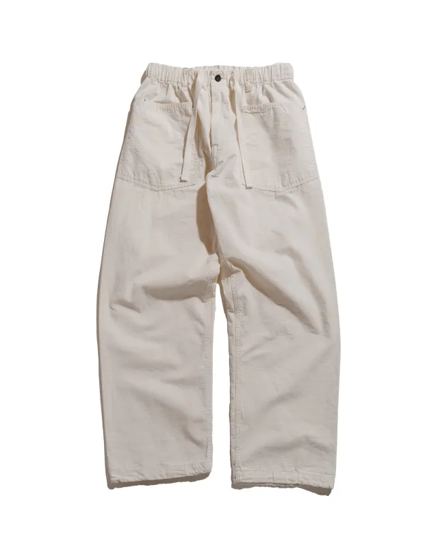 Post O'Alls E-Z Army-Navy Pants 2 Cotton Dobby Ripstop Natural sold by Lost & Found