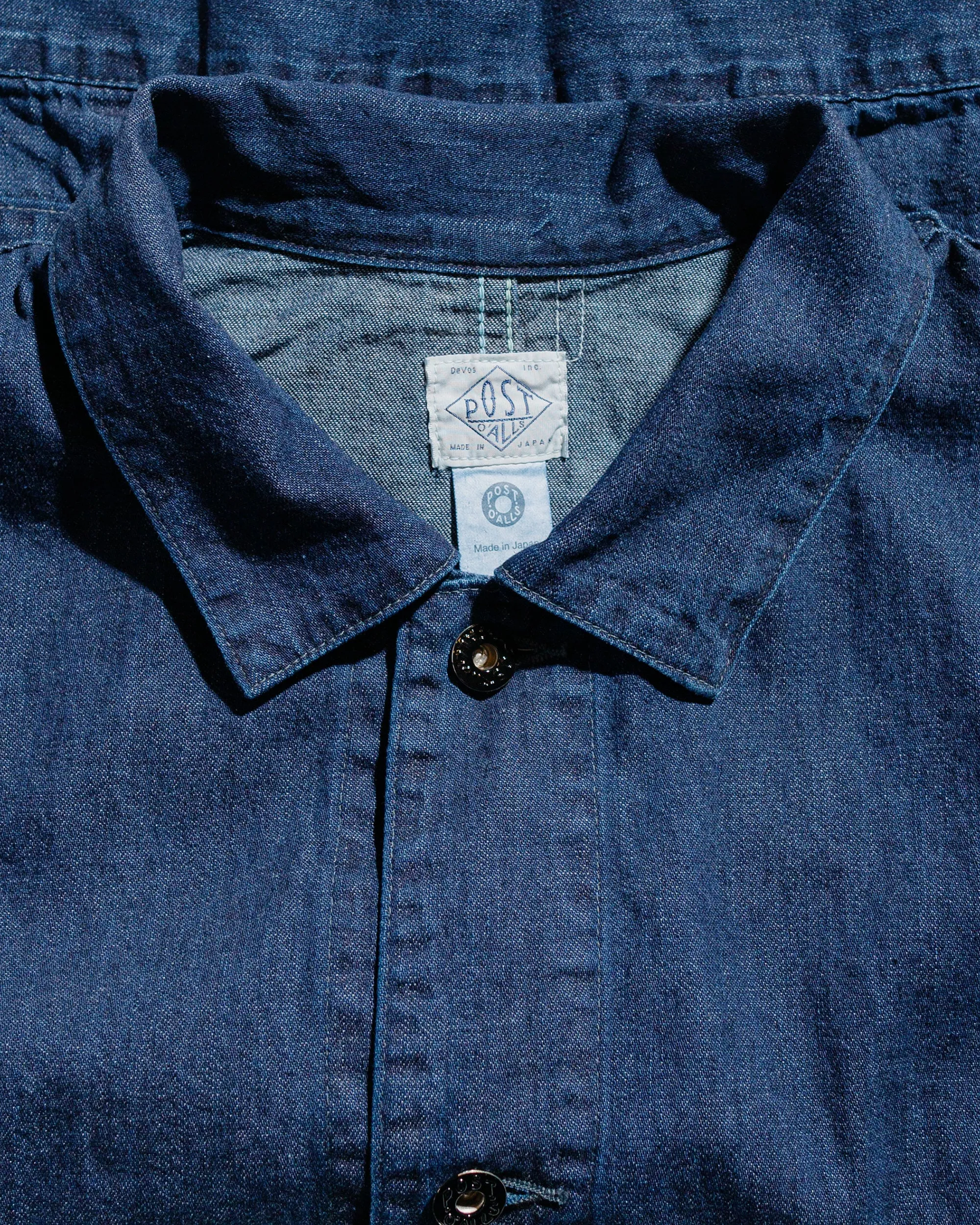 Post O'Alls Mechanic Blouse 8oz. Indigo Denim Deep Wash sold by Lost & Found product image thumbnail 5