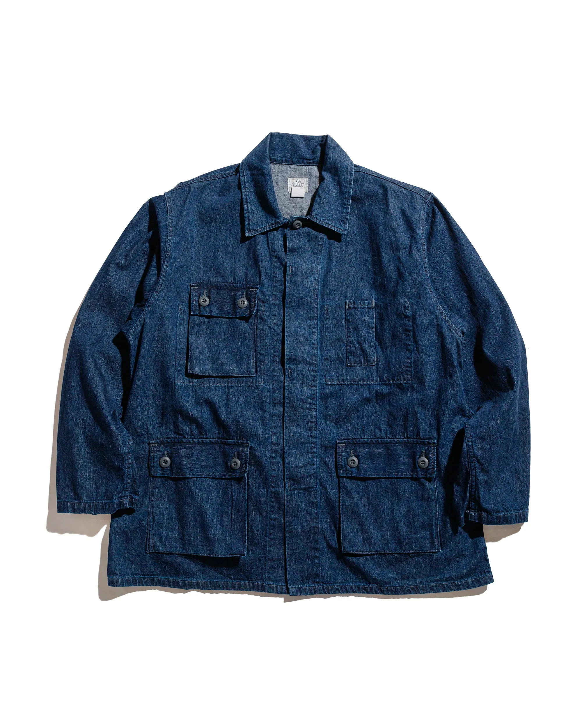 Post O'Alls BDU-R2 8oz. Indigo Denim Deep Wash sold by Lost & Found