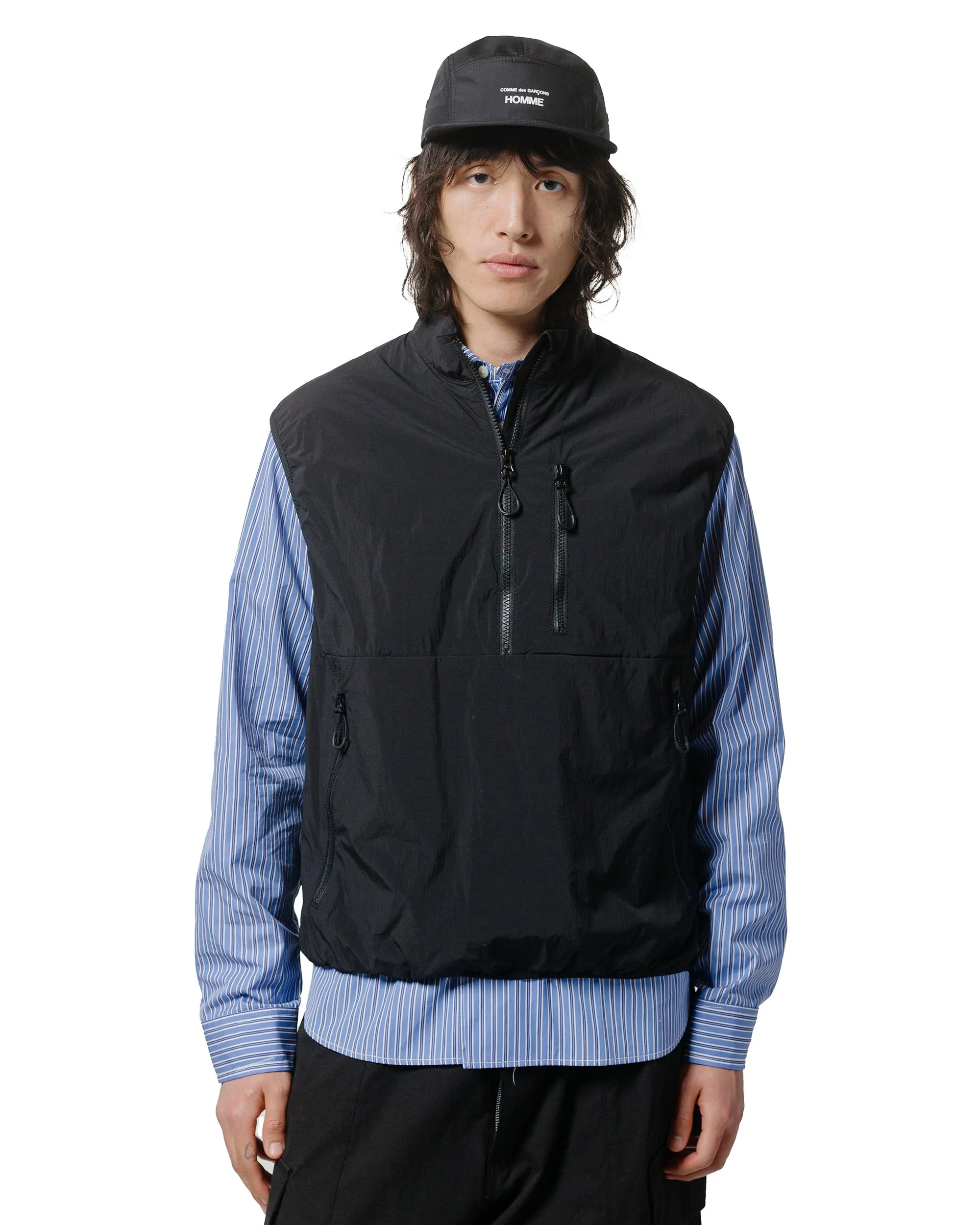 Comme des Garçons HOMME Nylon Typewriter Vest Black sold by Lost & Found product image thumbnail 2
