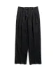 Auralee Light Wool Max Gabardine Two-Tuck Slacks Top Black sold by Lost & Found