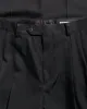 Auralee Light Wool Max Gabardine Two-Tuck Slacks Top Black sold by Lost & Found