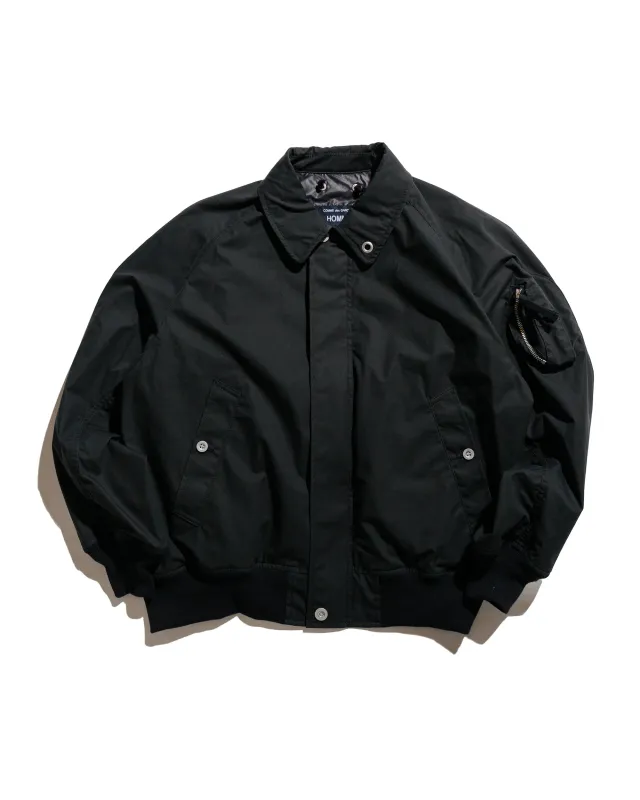 Comme des Garçons HOMME Dry Oil Bomber Jacket Black sold by Lost & Found