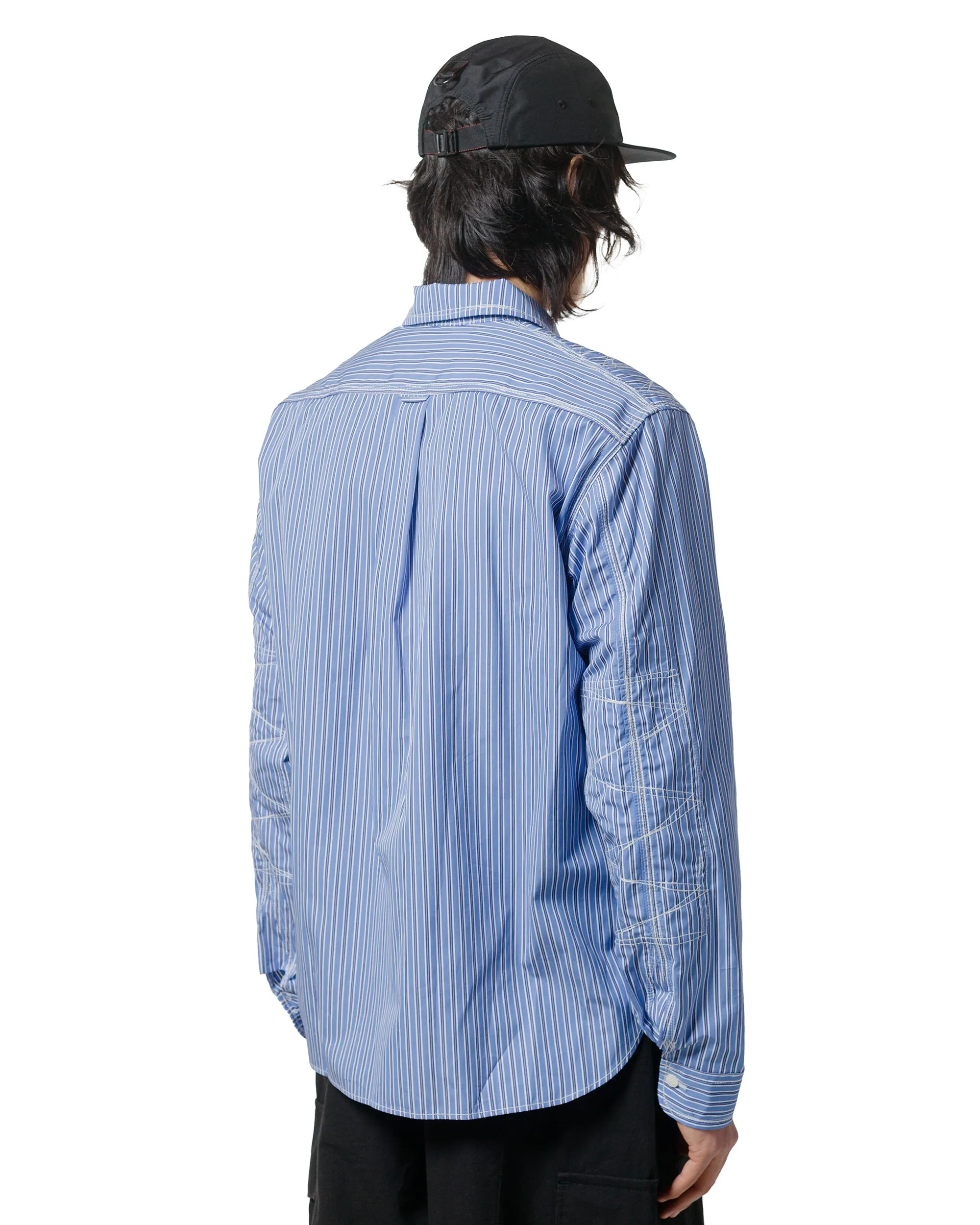 Junya Watanabe MAN Stitch Stripe Shirt Blue sold by Lost & Found product image thumbnail 3