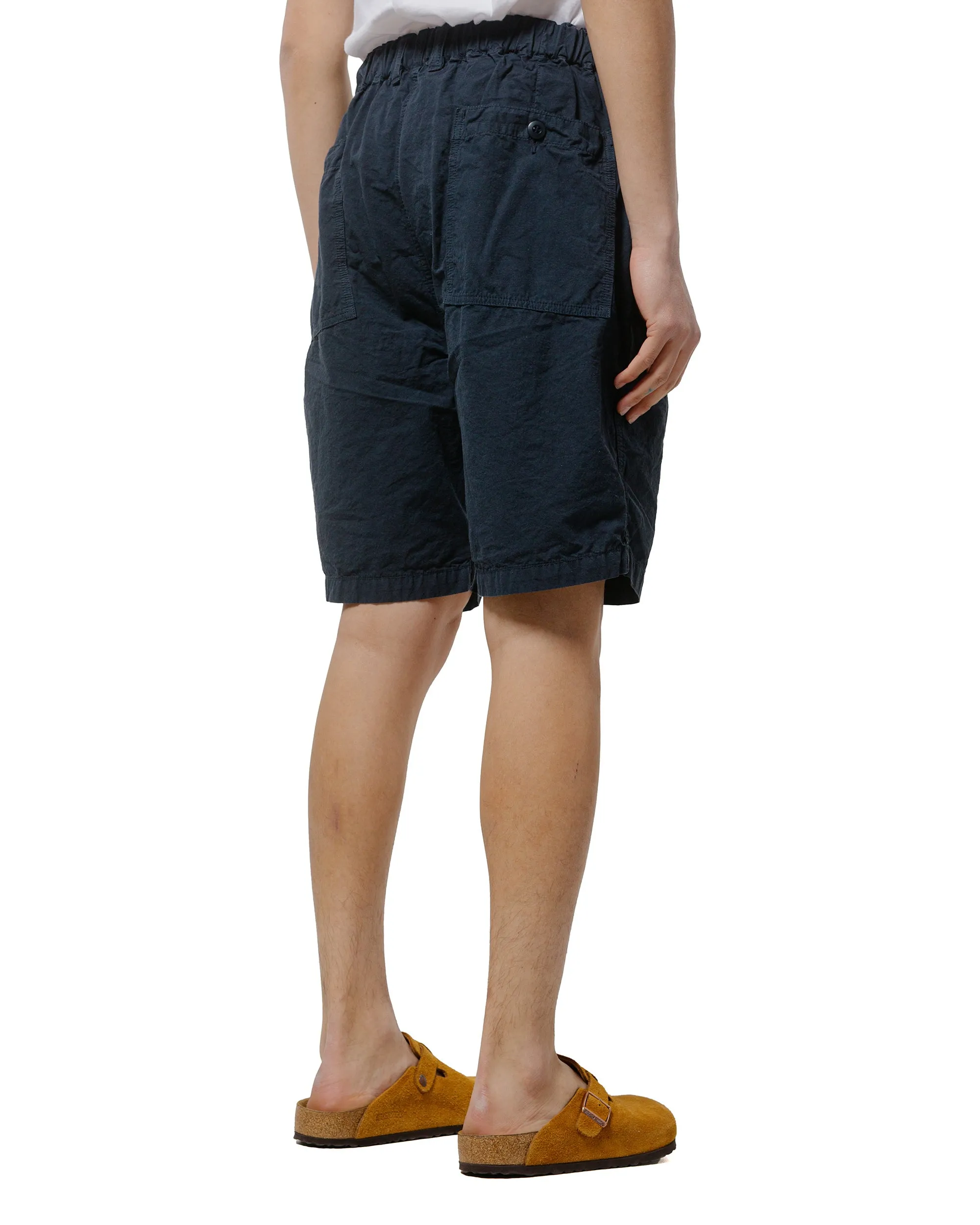 Sage de Cret High Density Cotton/Hemp Peg Top Baker Shorts Navy sold by Lost & Found product image thumbnail 3