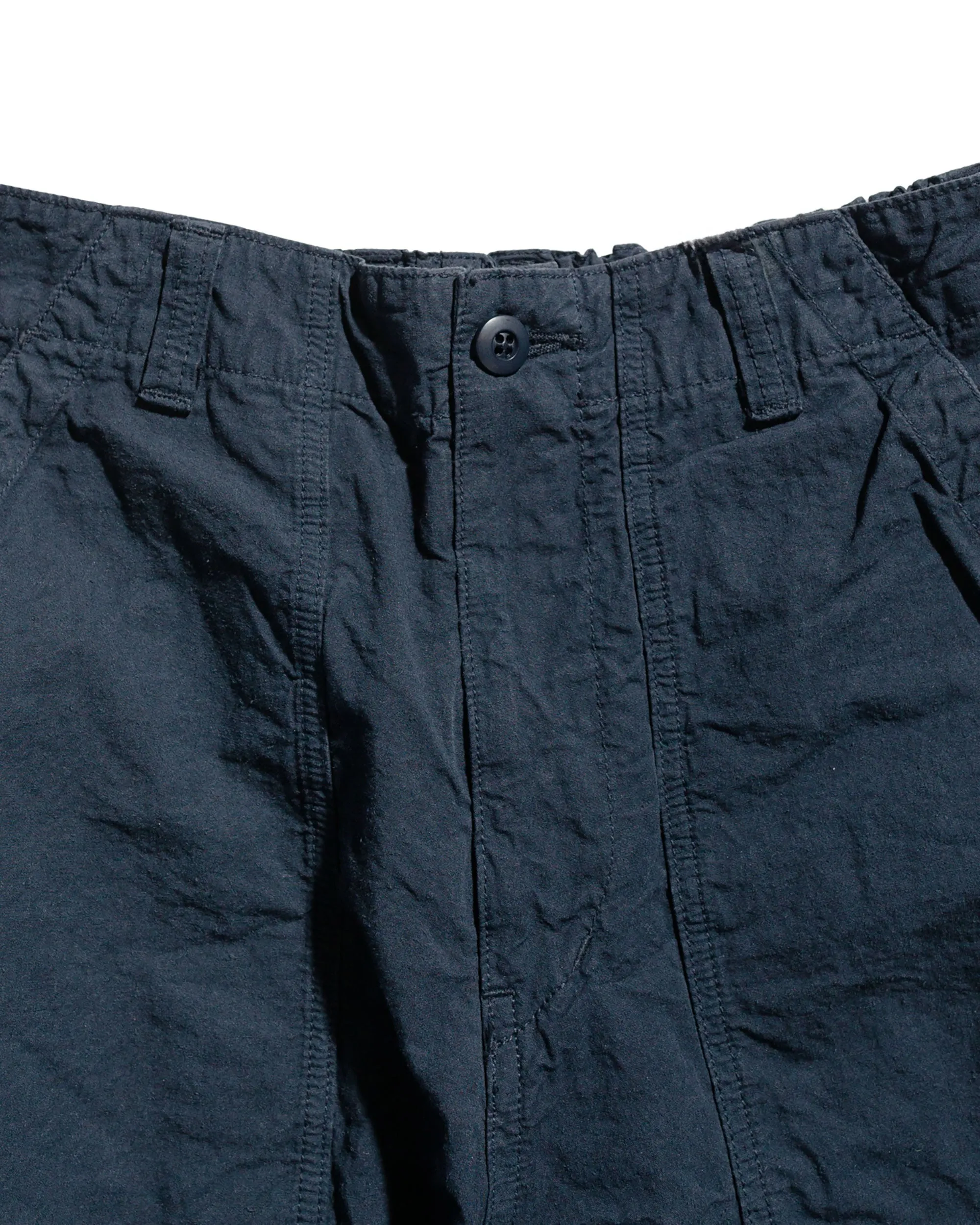 Sage de Cret High Density Cotton/Hemp Peg Top Baker Shorts Navy sold by Lost & Found product image thumbnail 5