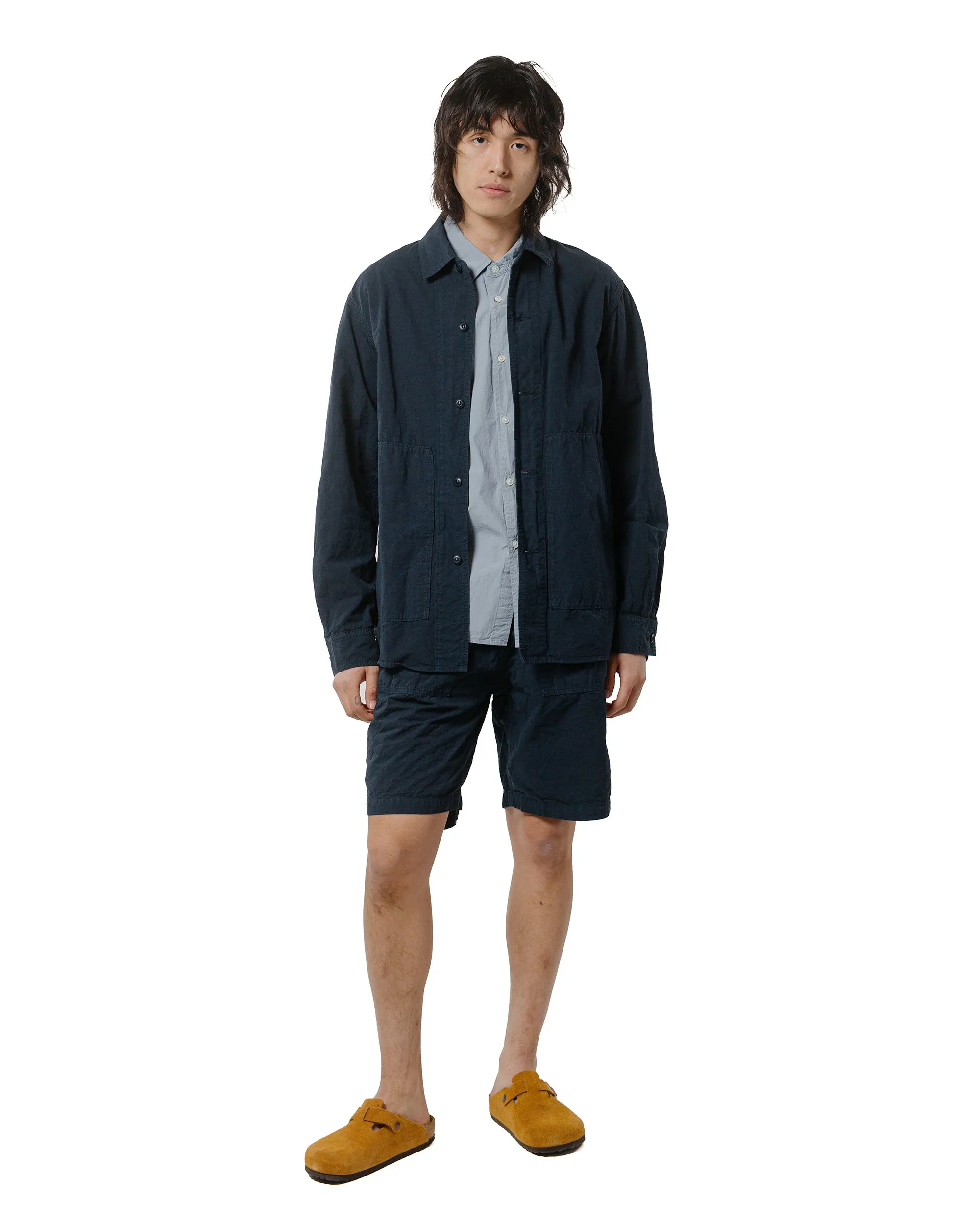 Sage de Cret High Density Cotton/Hemp Peg Top Baker Shorts Navy sold by Lost & Found product image thumbnail 4