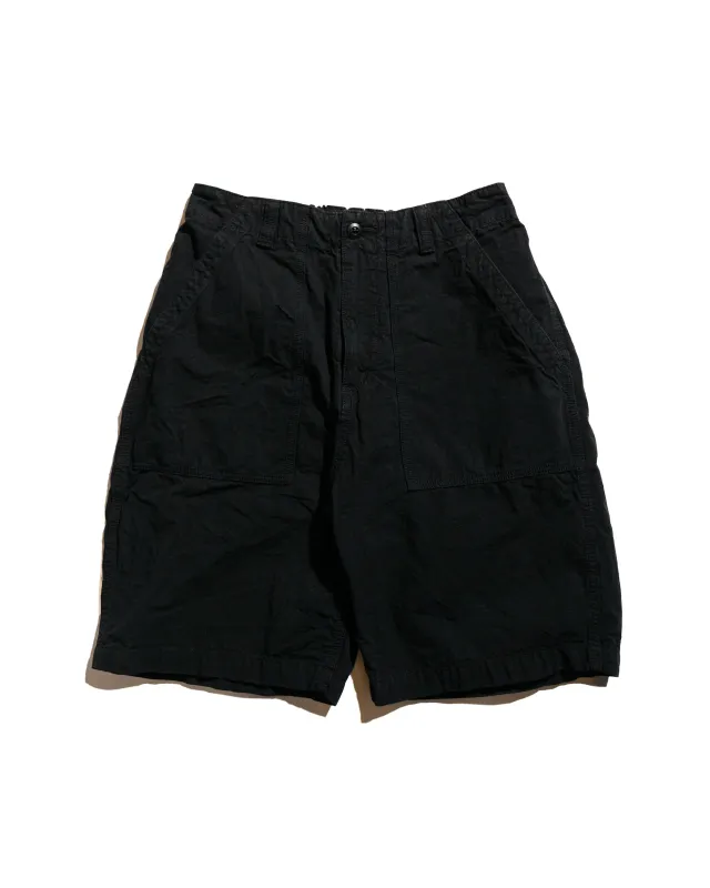 Sage de Cret High Density Cotton/Hemp Peg Top Baker Shorts Black sold by Lost & Found
