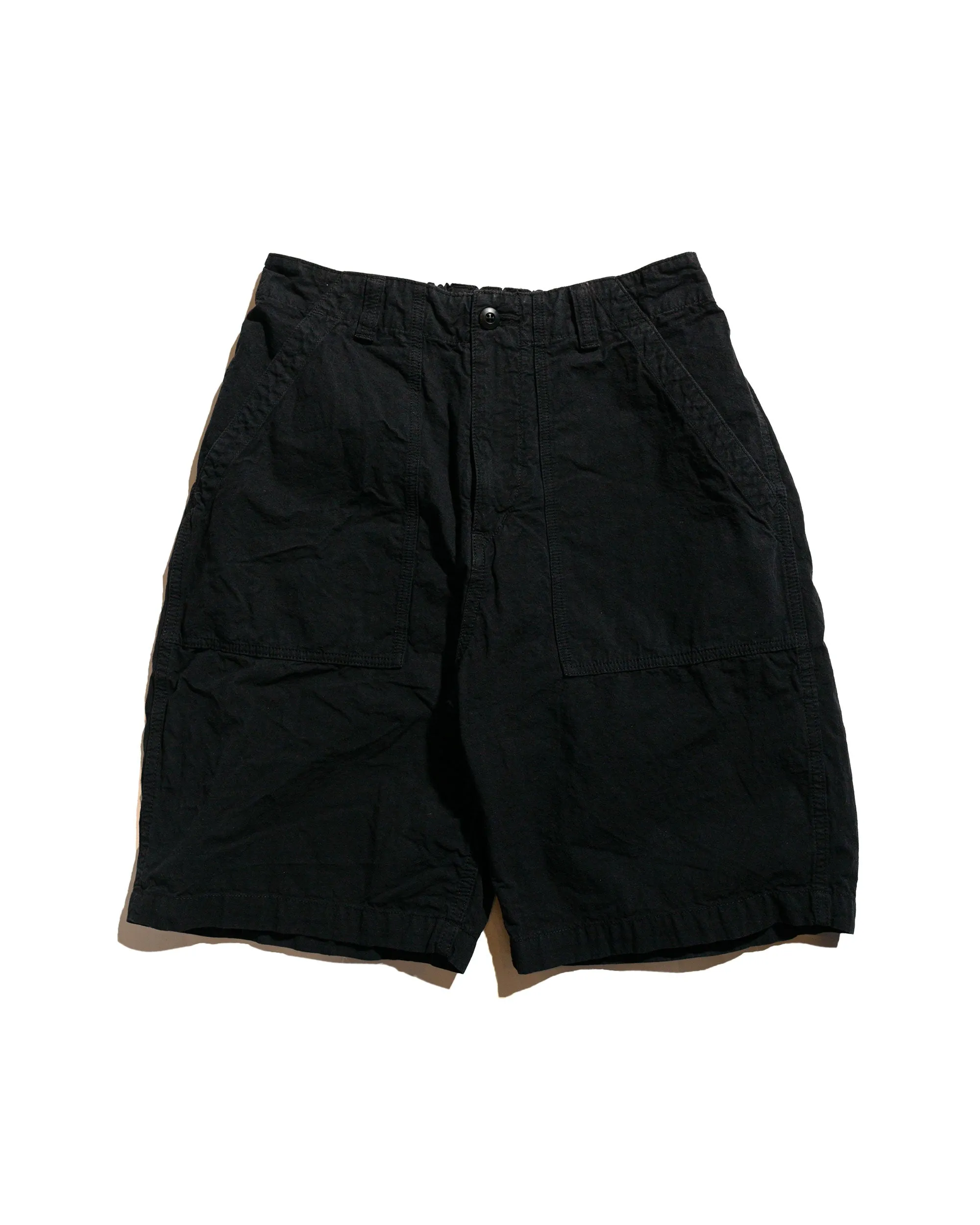 Sage de Cret High Density Cotton/Hemp Peg Top Baker Shorts Black sold by Lost & Found
