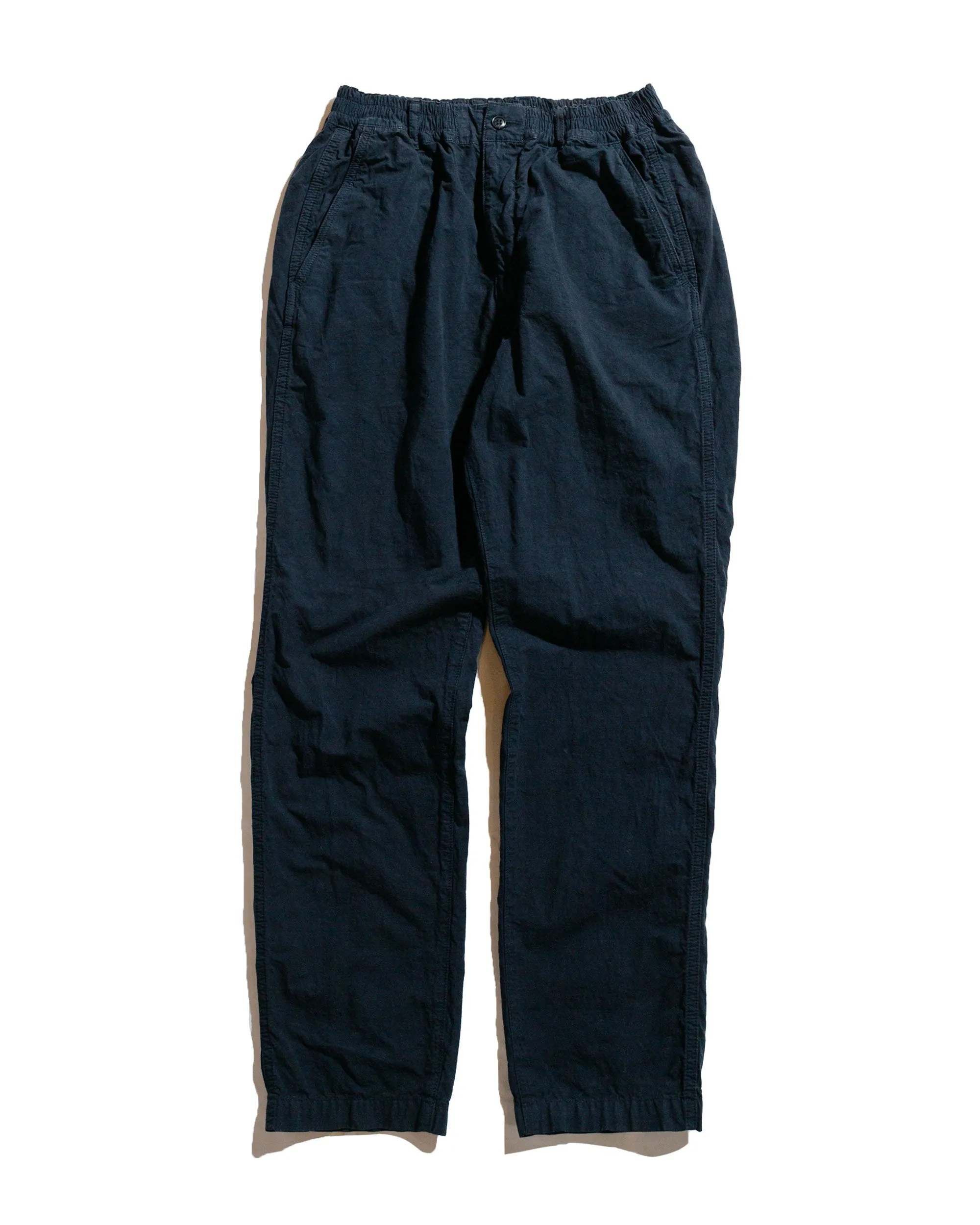 Sage de Cret High Density Cotton/Hemp Tapered Pants Navy sold by Lost & Found