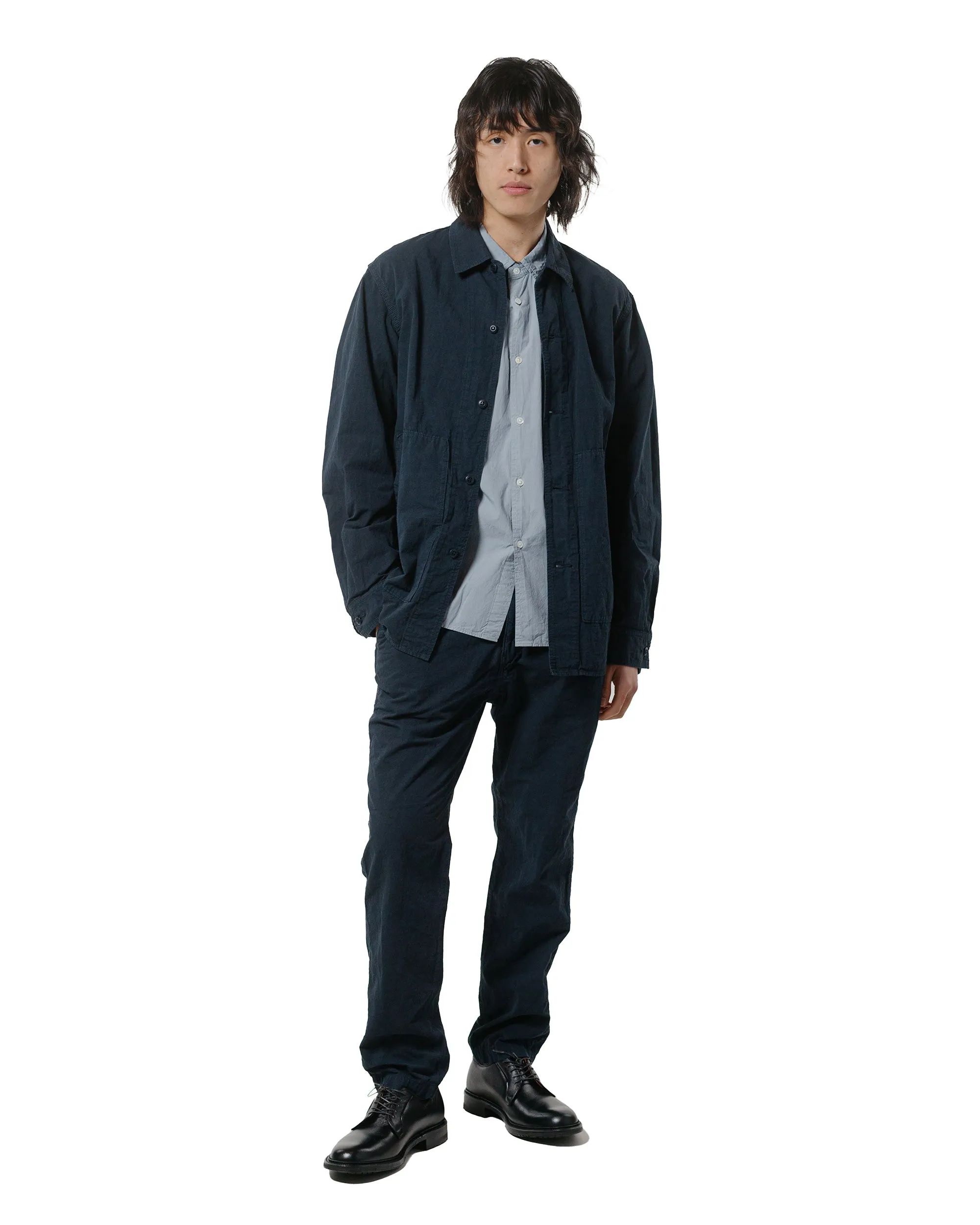 Sage de Cret High Density Cotton/Hemp Tapered Pants Navy sold by Lost & Found product image thumbnail 4