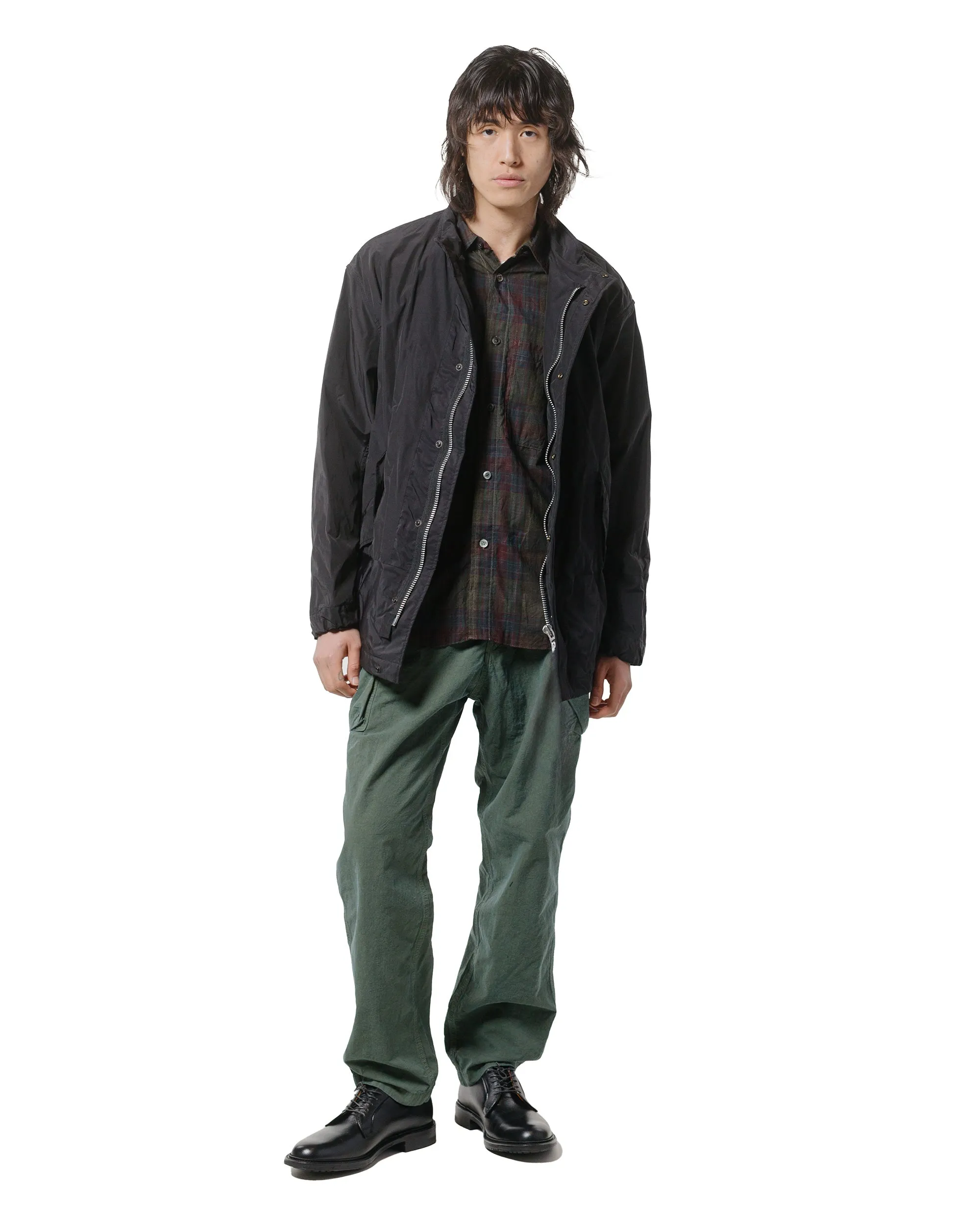 Sage de Cret High Density Cotton/Hemp Single Pleated Peg Top Cargo Pants Olive sold by Lost & Found product image thumbnail 4