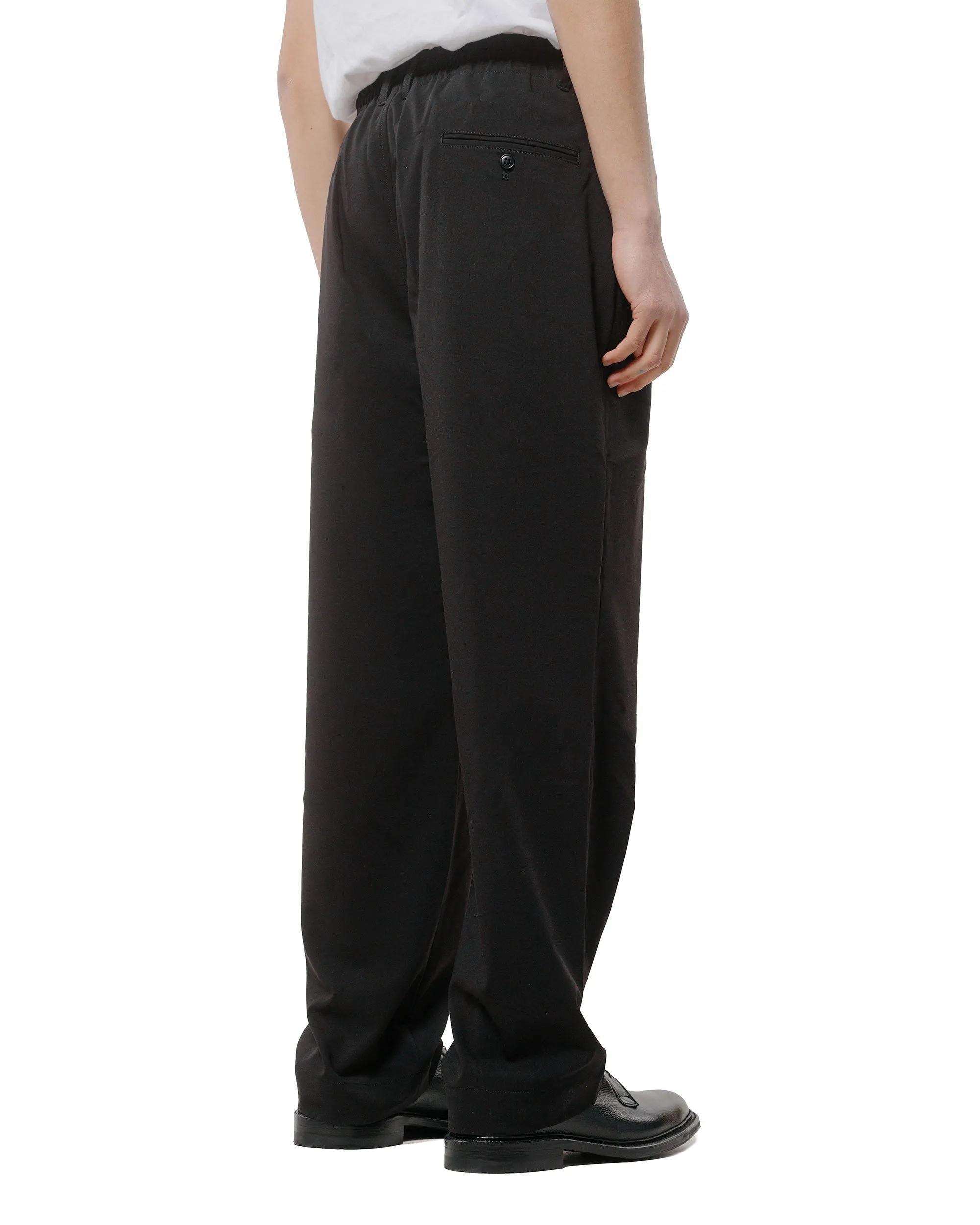 Sage de Cret Polyester/Rayon Twill Single Pleated Wide Pants Black sold by Lost & Found product image thumbnail 3