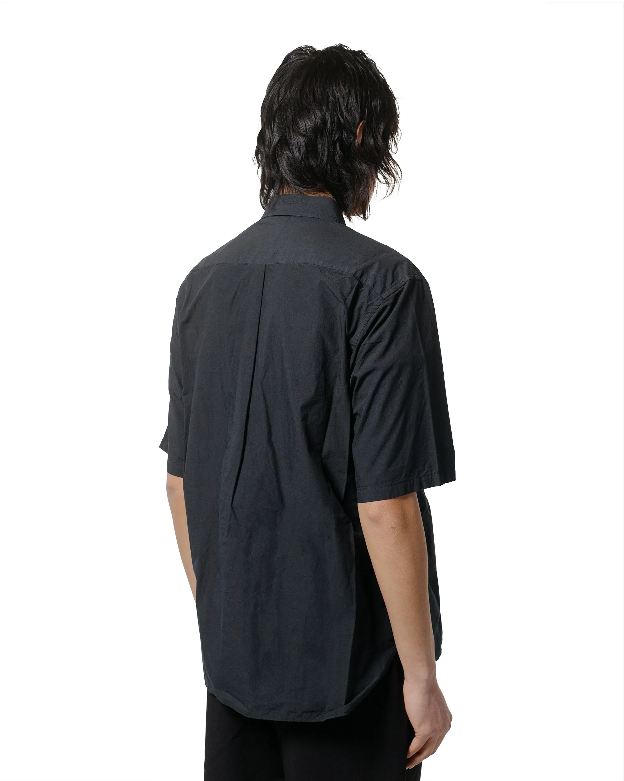 Sage de Cret Organic Cotton Broadcloth Short Sleeve Regular Collar Shirt Black sold by Lost & Found product image thumbnail 3