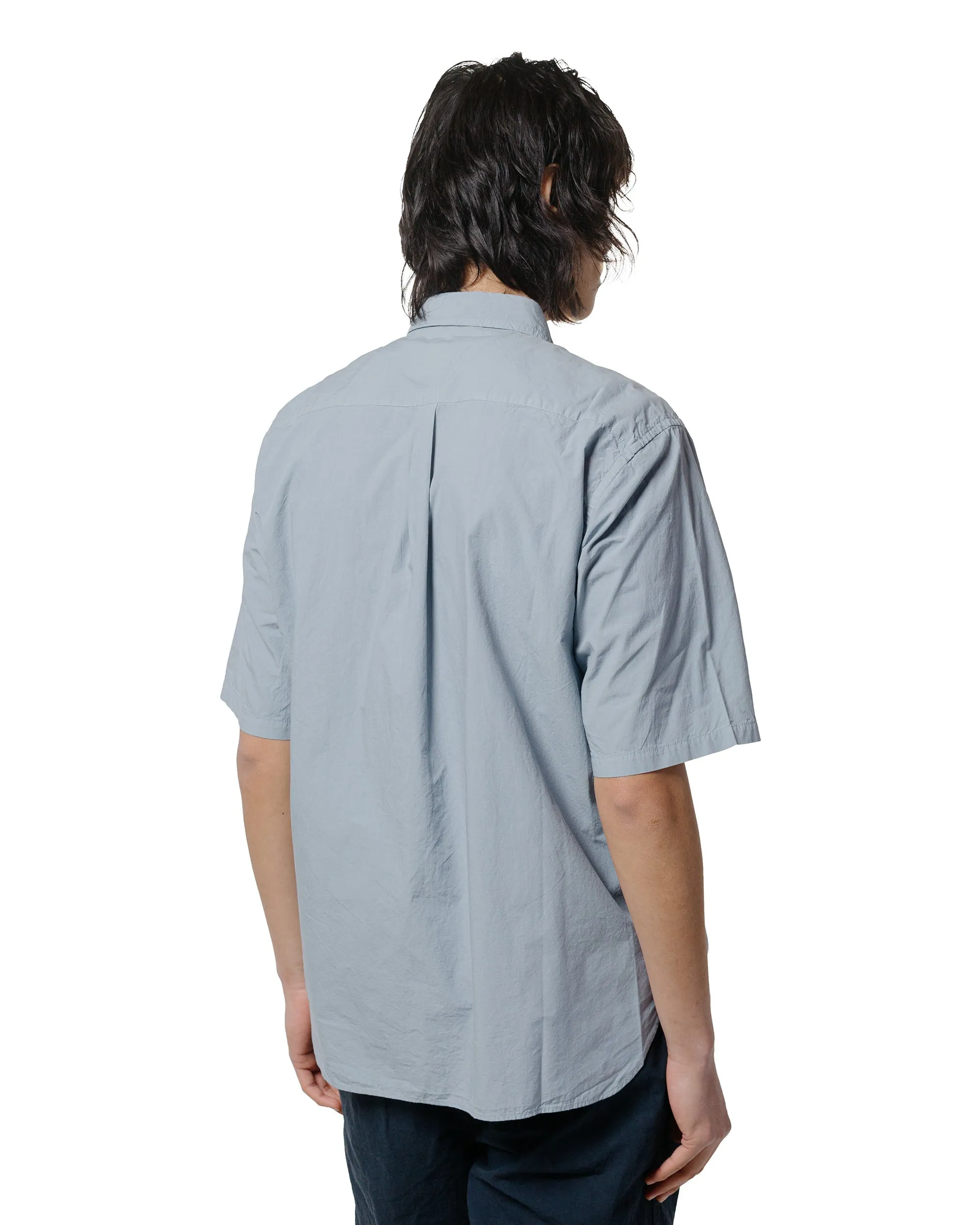 Sage de Cret Organic Cotton Broadcloth Short Sleeve Regular Collar Shirt Saxe sold by Lost & Found product image thumbnail 3