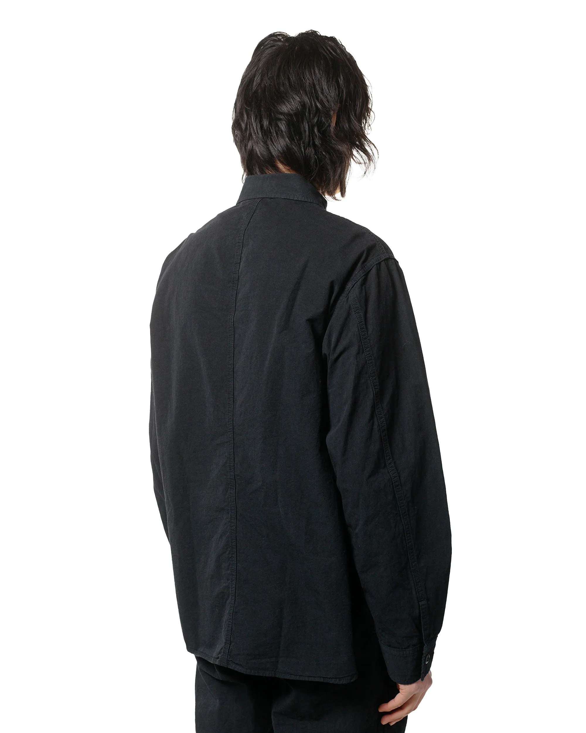 Sage de Cret High Density Cotton/Hemp Shirt Jacket Black sold by Lost & Found product image thumbnail 3