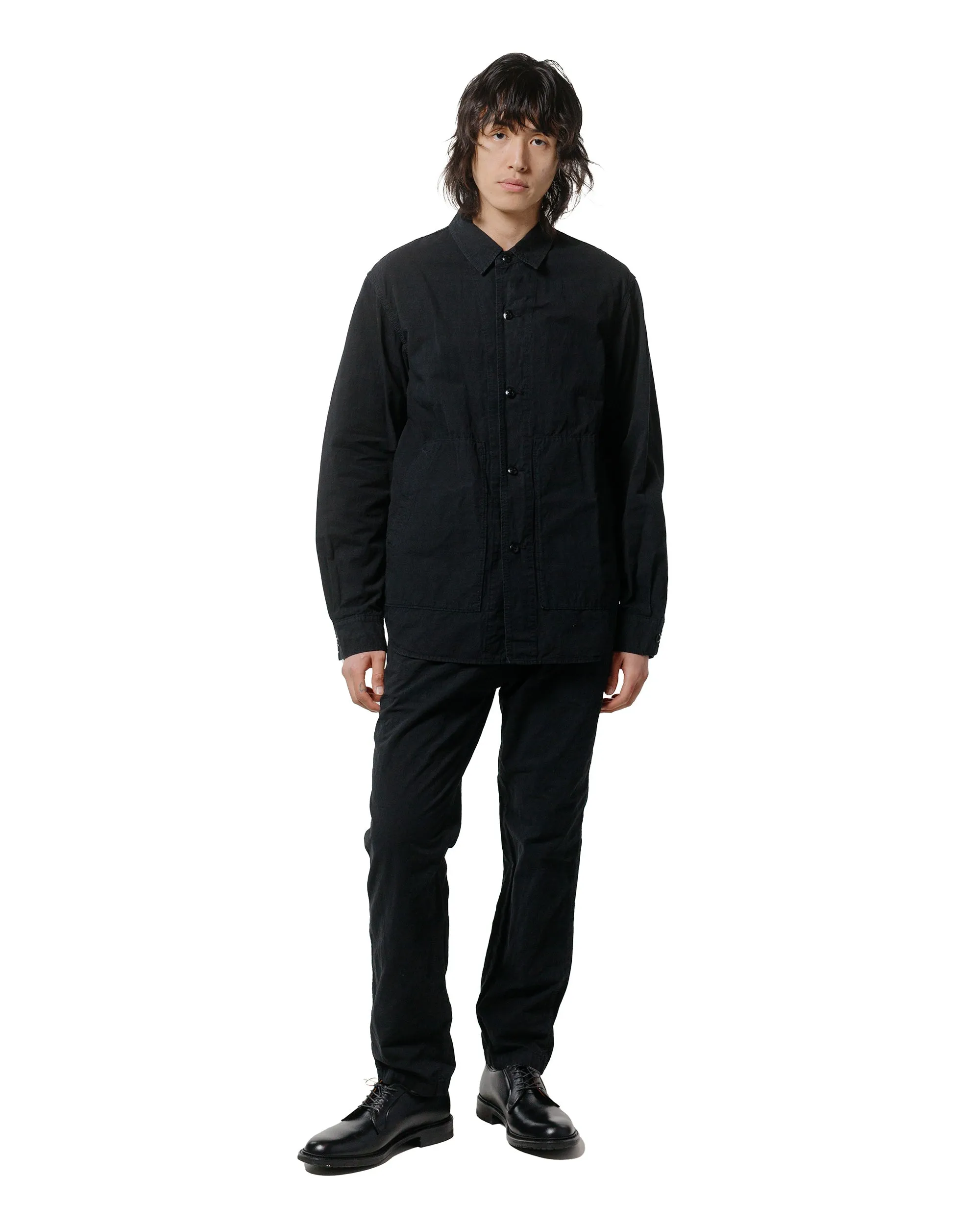 Sage de Cret High Density Cotton/Hemp Shirt Jacket Black sold by Lost & Found product image thumbnail 4