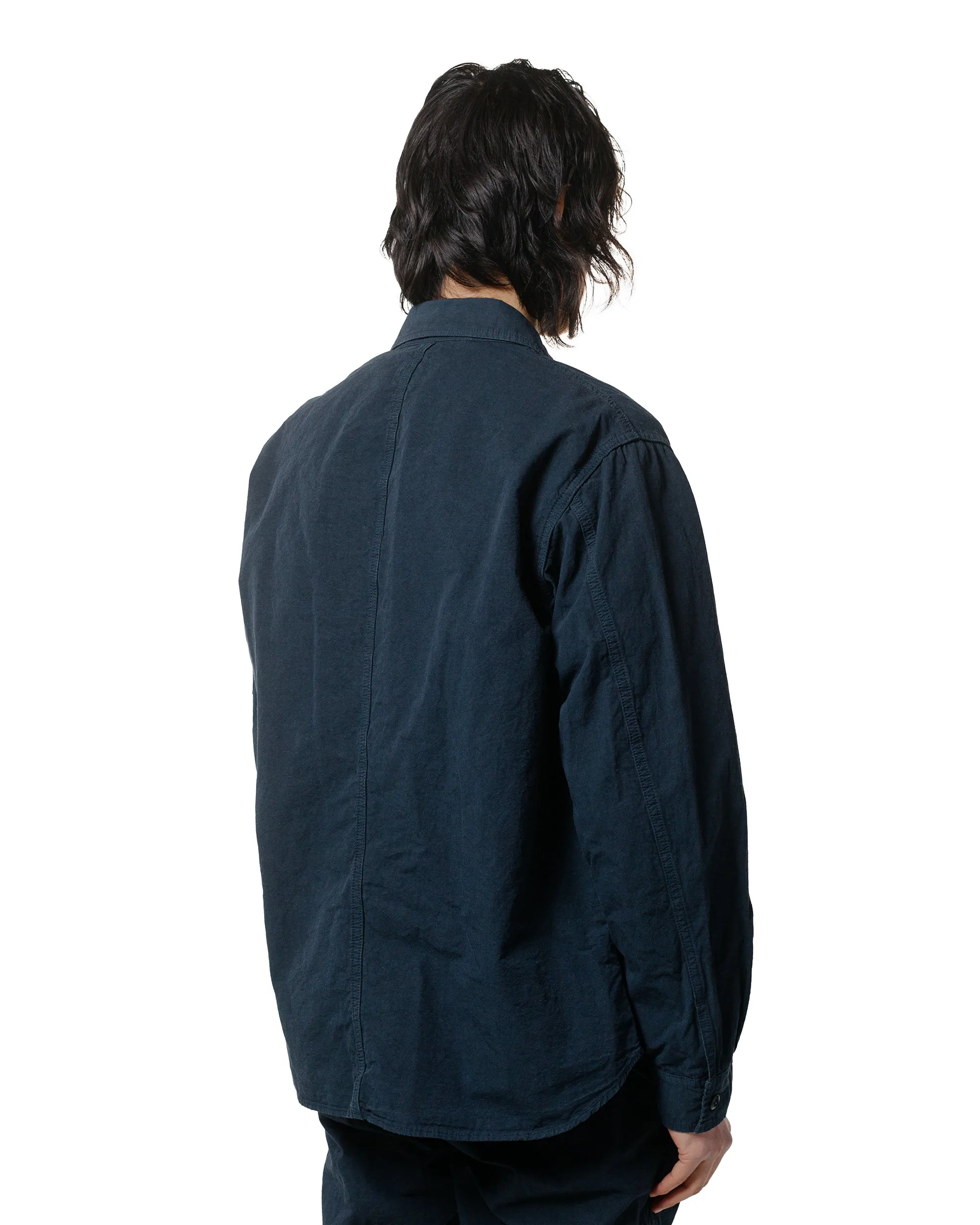 Sage de Cret High Density Cotton/Hemp Shirt Jacket Navy sold by Lost & Found product image thumbnail 3
