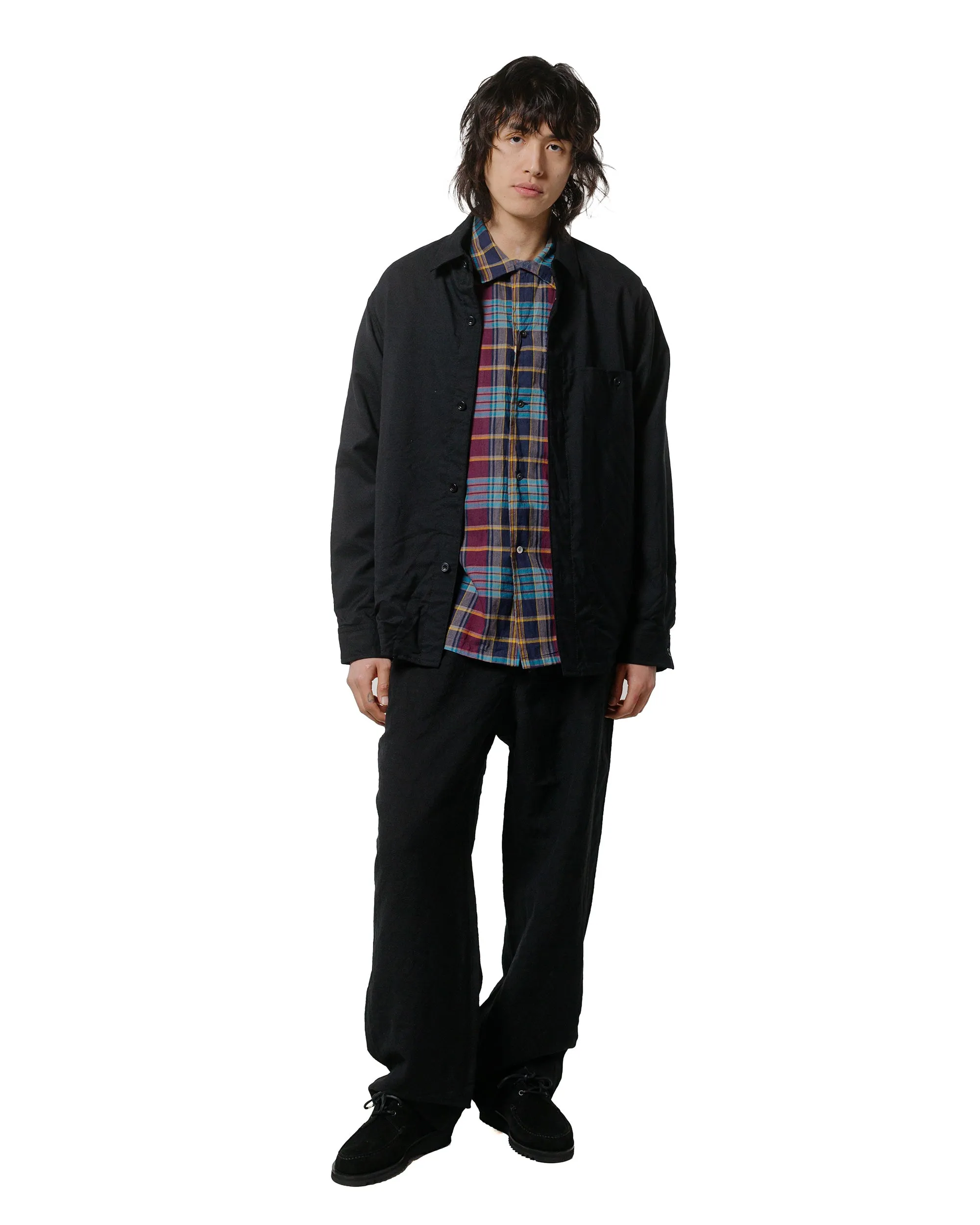 Sage de Cret Wool Hopsack Shirt Jacket Black sold by Lost & Found product image thumbnail 4