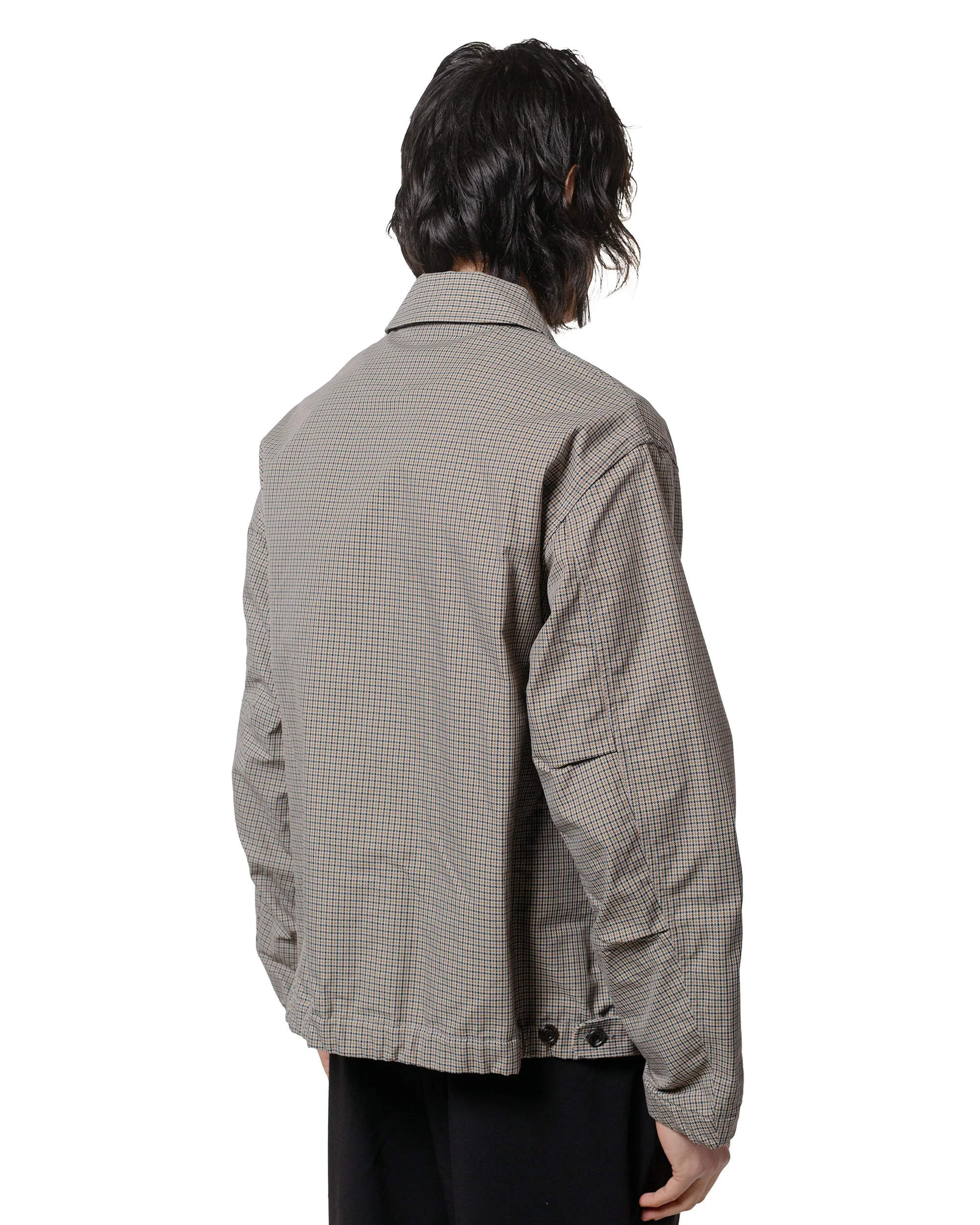 Sage de Cret Nylon/Polyester Checkered Short Jacket Gun Club Check sold by Lost & Found product image thumbnail 3