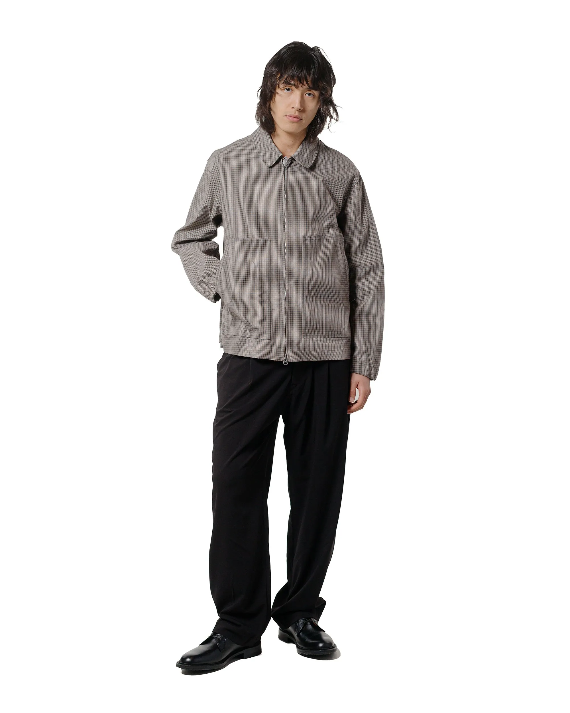 Sage de Cret Nylon/Polyester Checkered Short Jacket Gun Club Check sold by Lost & Found product image thumbnail 4