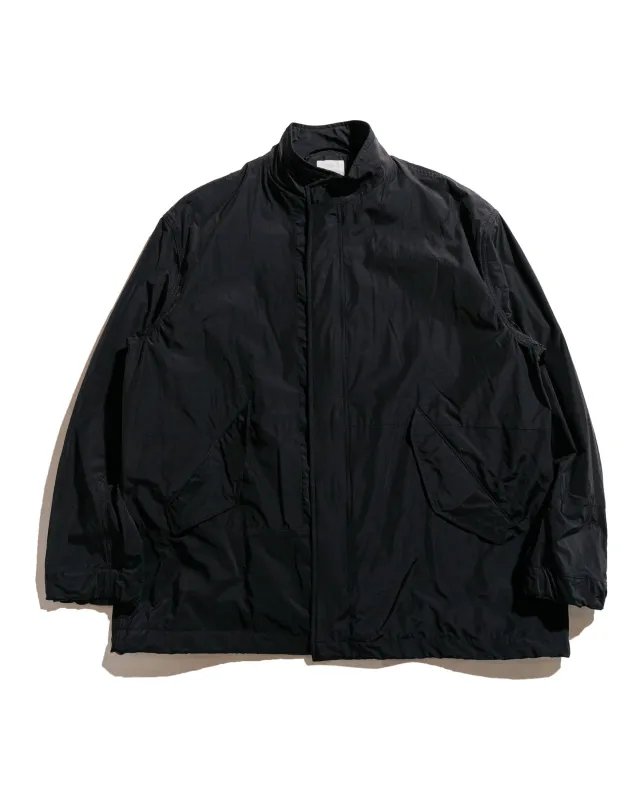 Sage de Cret Nylon/Cotton Typewriter Patchwork Military Jacket Black sold by Lost & Found
