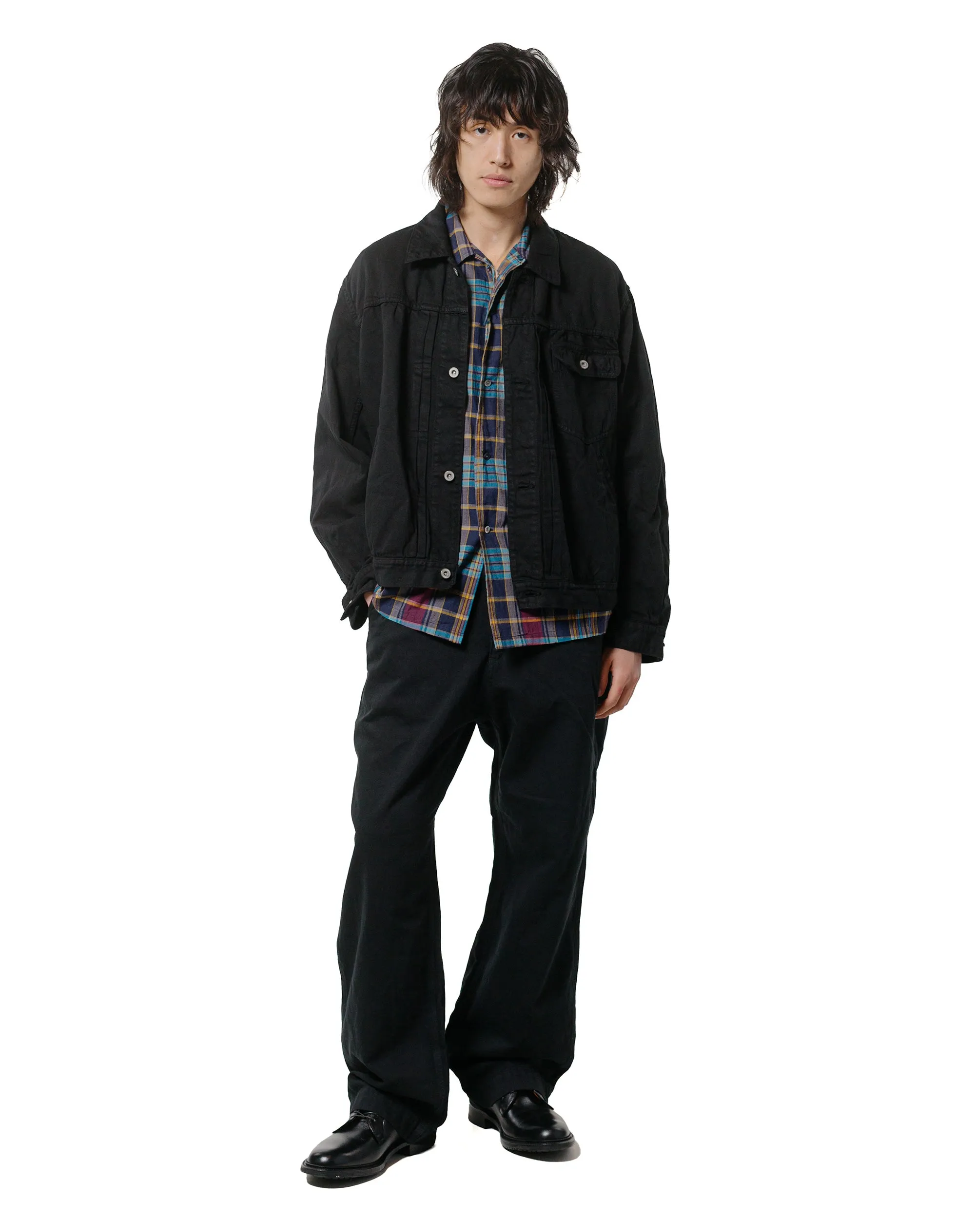 Sage de Cret Cotton/Linen Denim Short Jacket Black sold by Lost & Found product image thumbnail 4