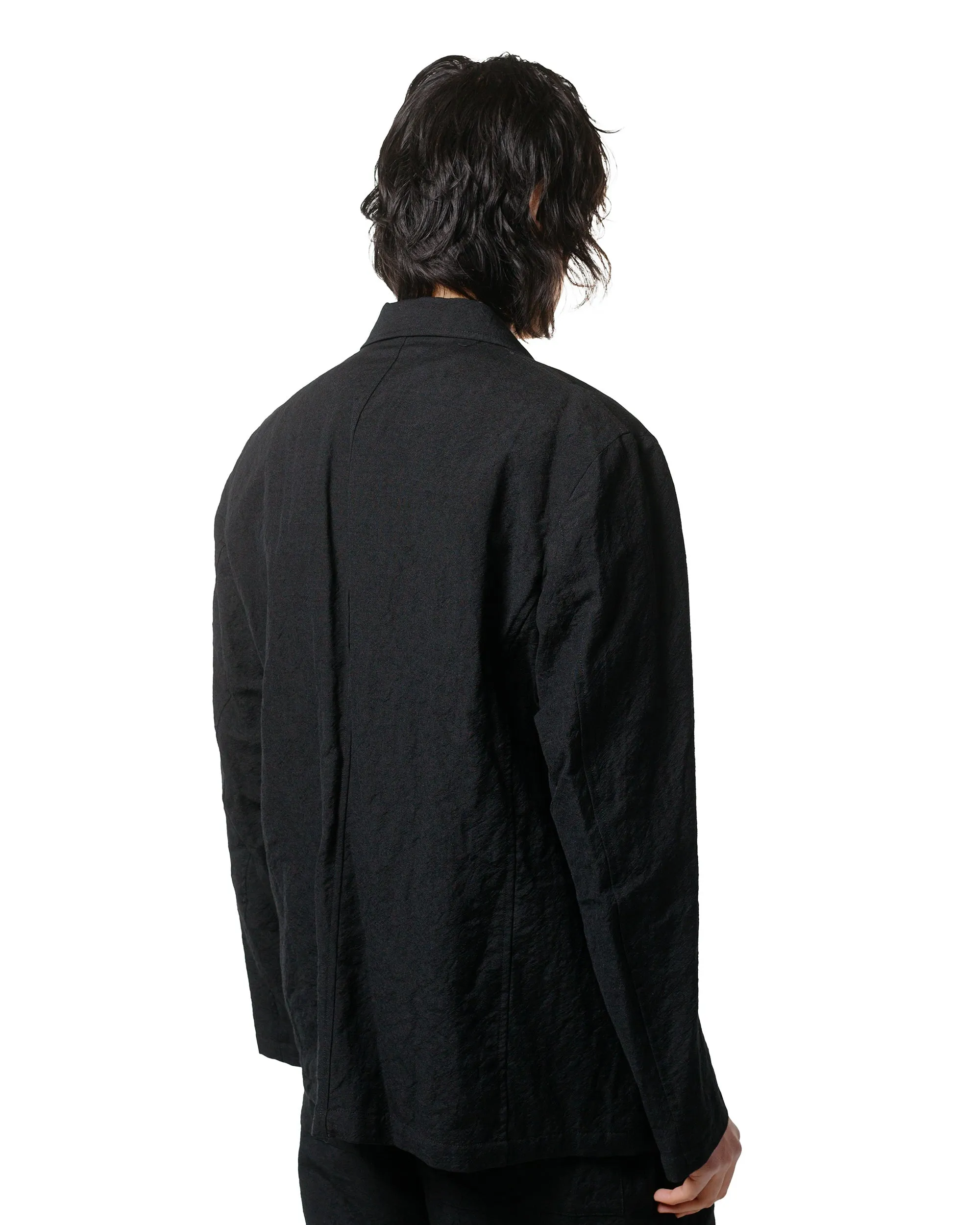 Sage de Cret Wool/Linen Tumbler Three Button Tailored Jacket Black sold by Lost & Found product image thumbnail 3