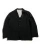 Sage de Cret Wool/Linen Tumbler Three Button Tailored Jacket Black sold by Lost & Found