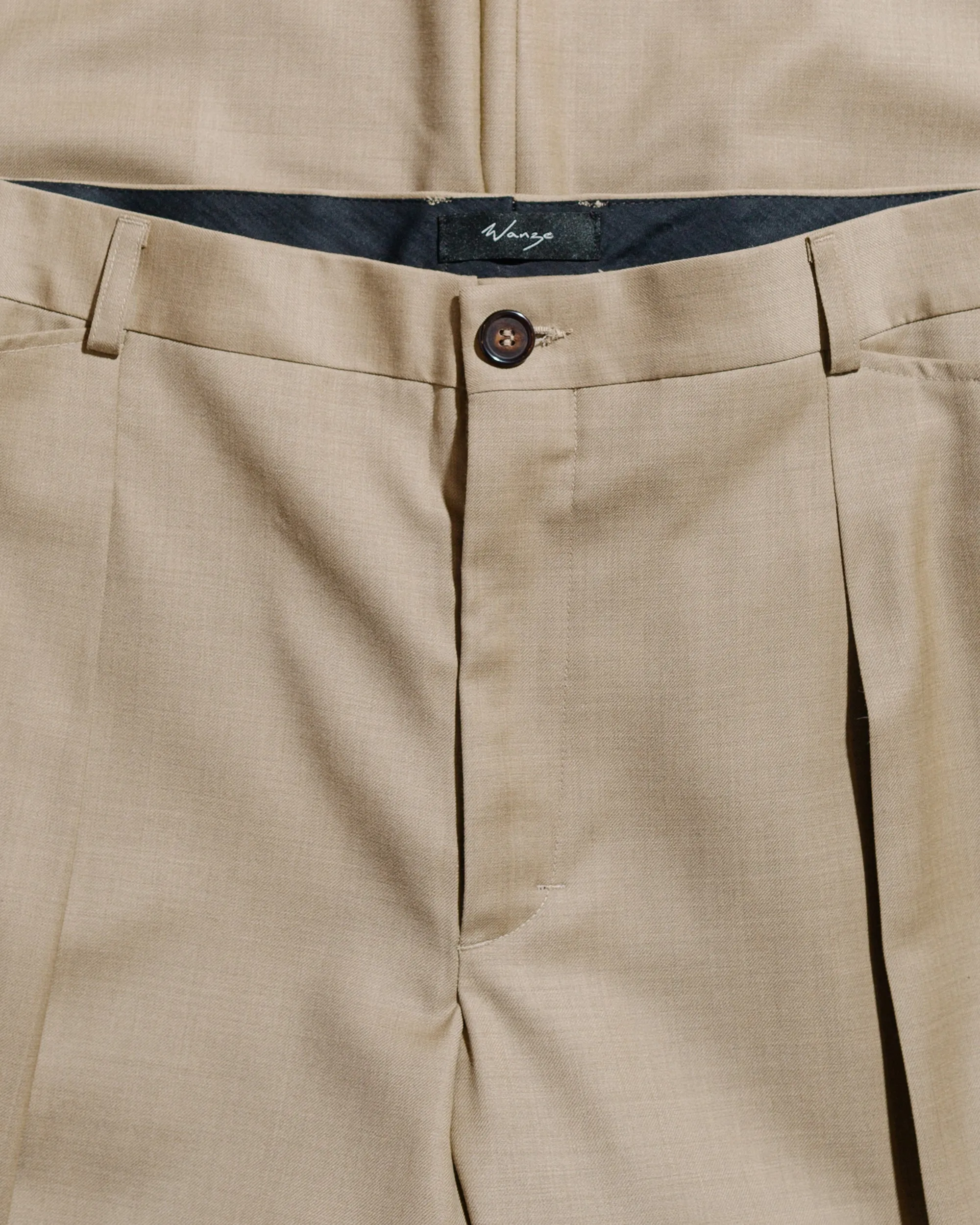 Wanze Cinch Trouser Tropical Wool Sand sold by Lost & Found product image thumbnail 5