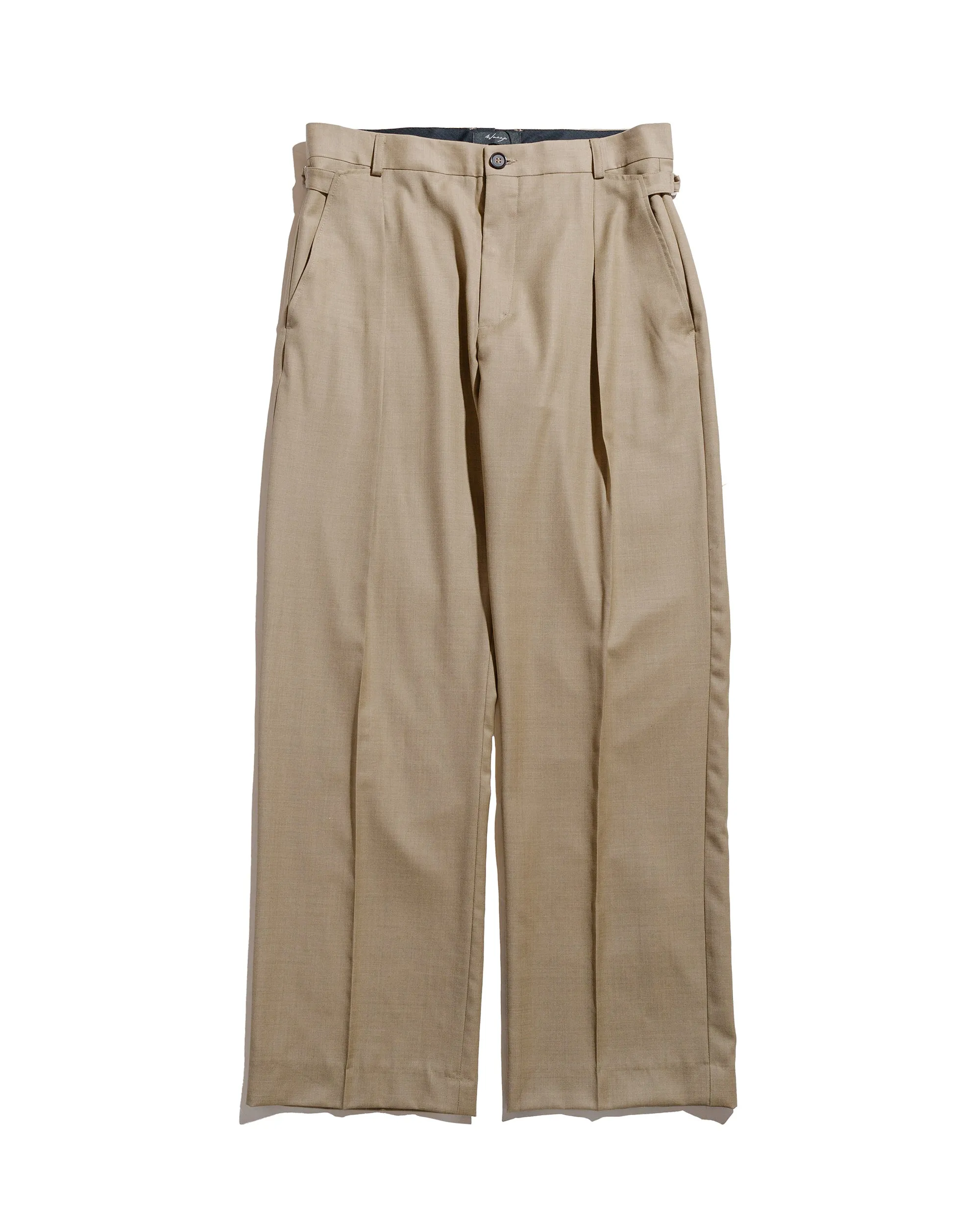 Wanze Cinch Trouser Tropical Wool Sand sold by Lost & Found