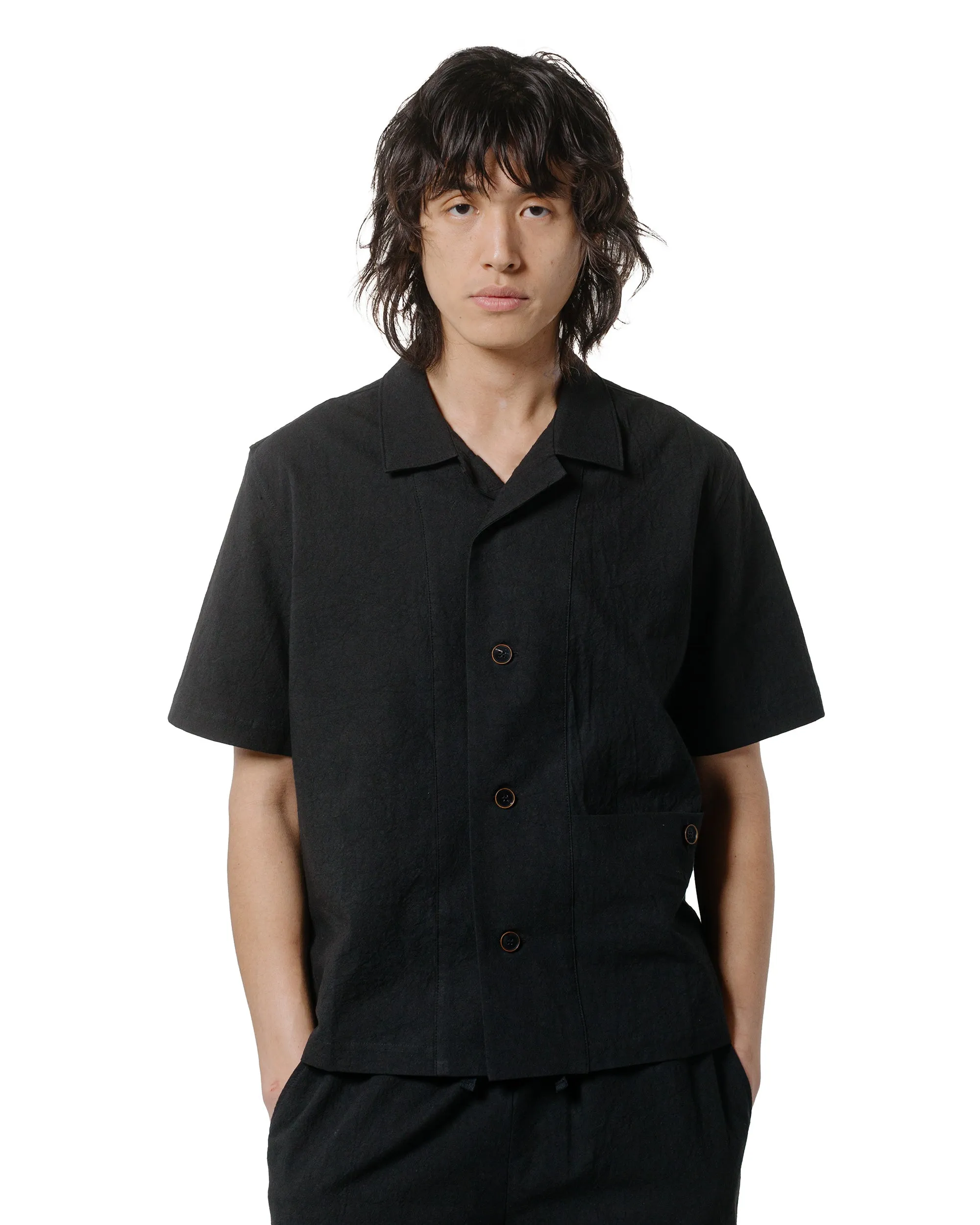 Wanze Uniform Shirt Cotton Hemp Black sold by Lost & Found product image thumbnail 2