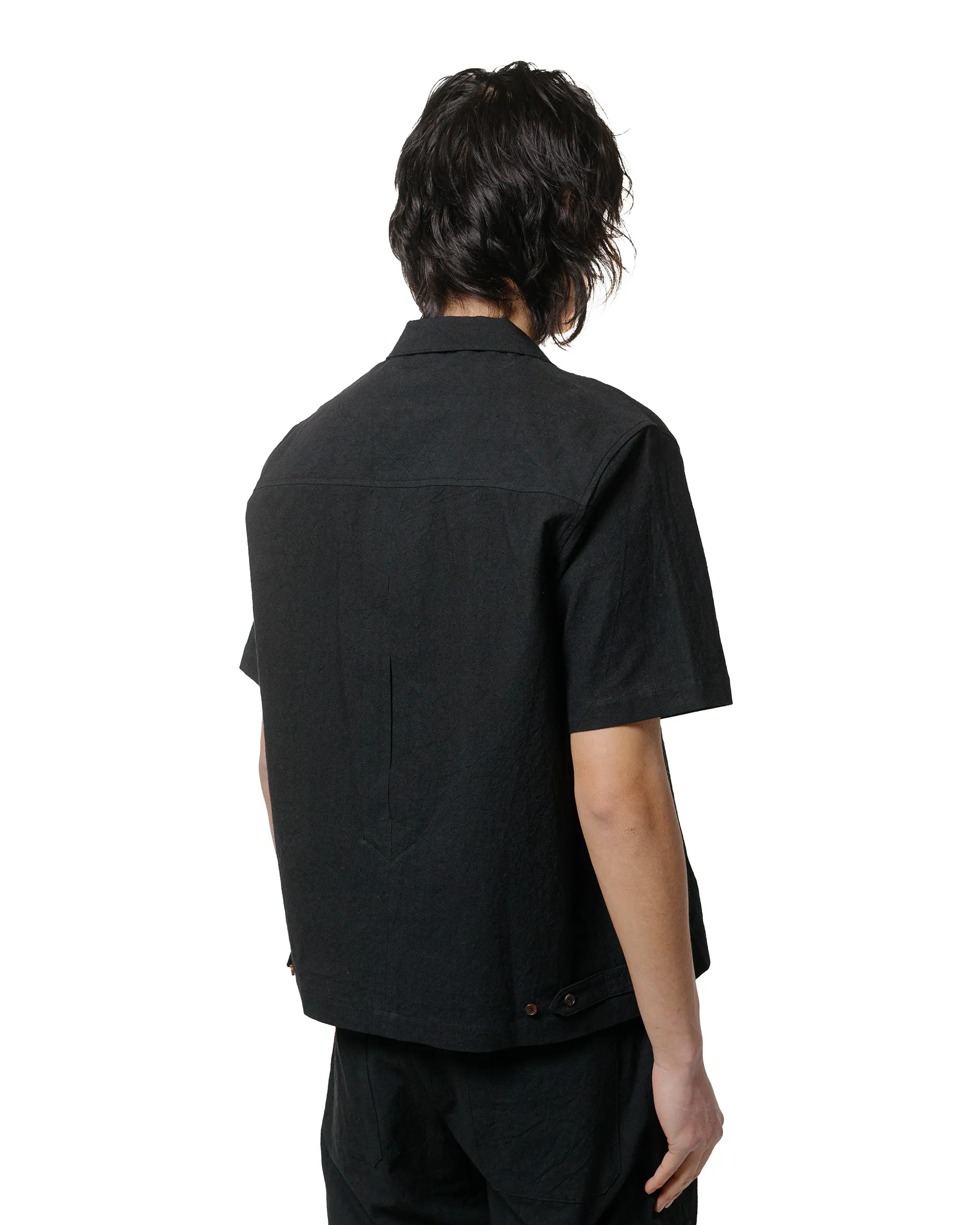 Wanze Uniform Shirt Cotton Hemp Black sold by Lost & Found product image thumbnail 3