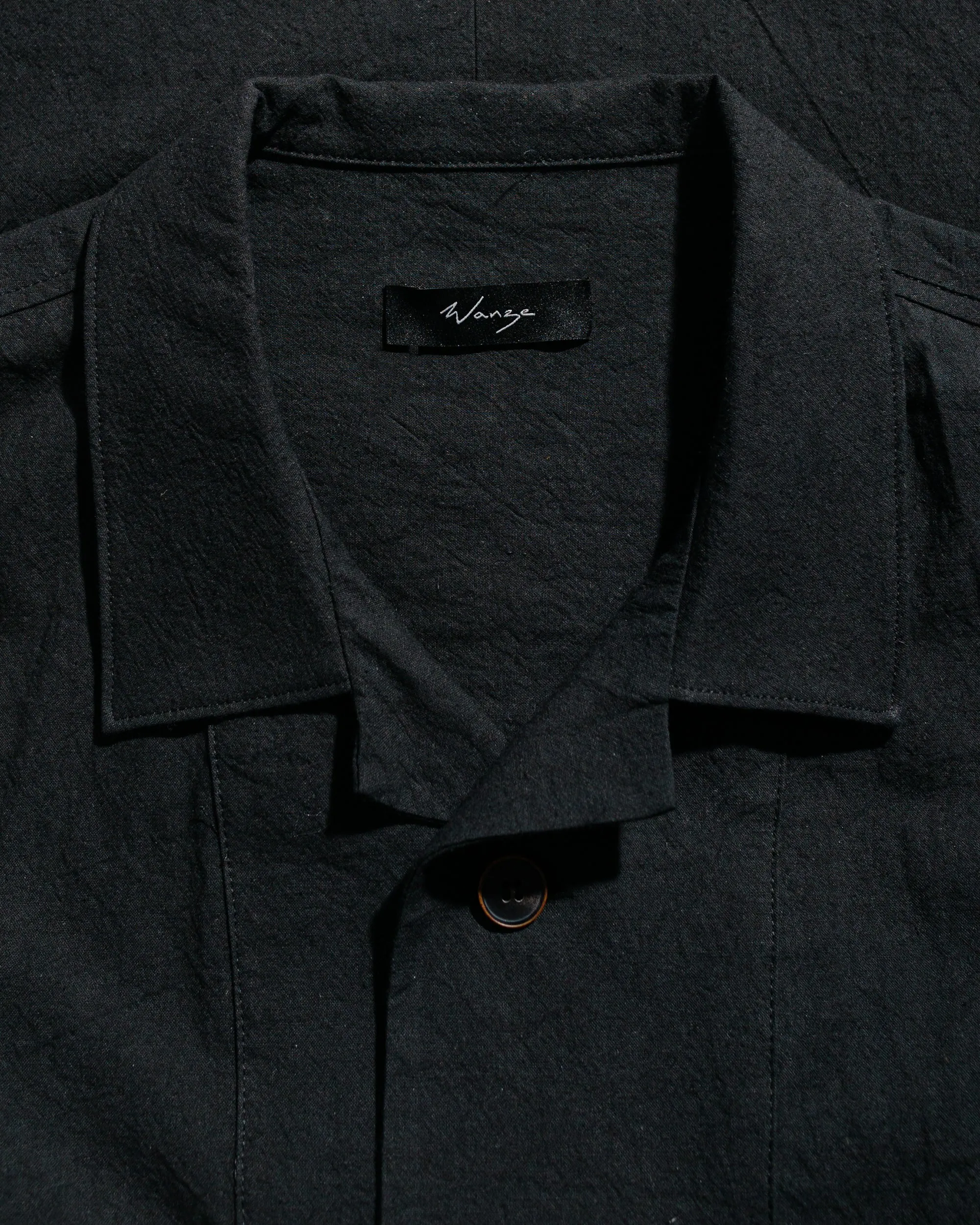 Wanze Uniform Shirt Cotton Hemp Black sold by Lost & Found product image thumbnail 5