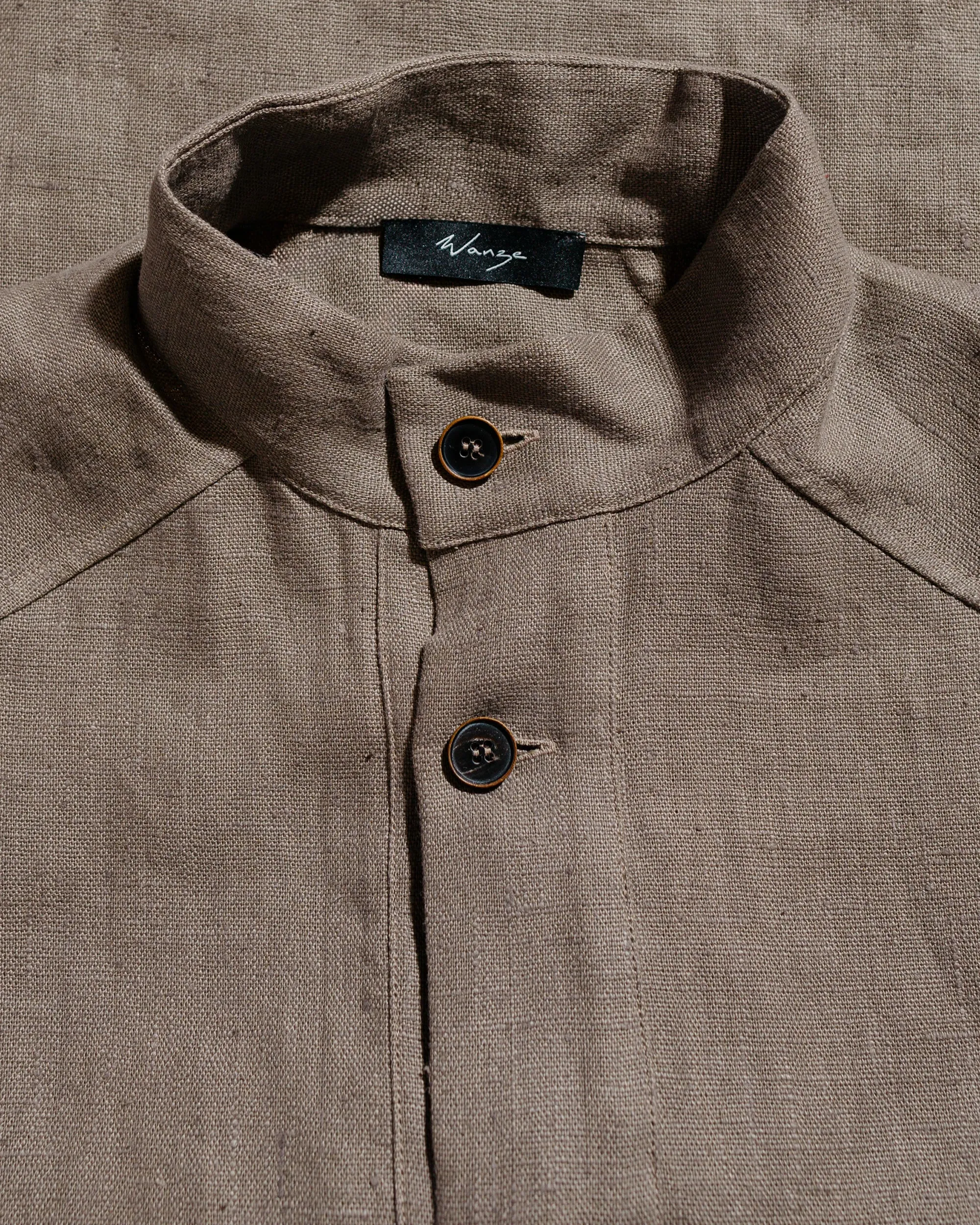 Wanze Work Smock Natural Linen Taupe sold by Lost & Found product image thumbnail 5