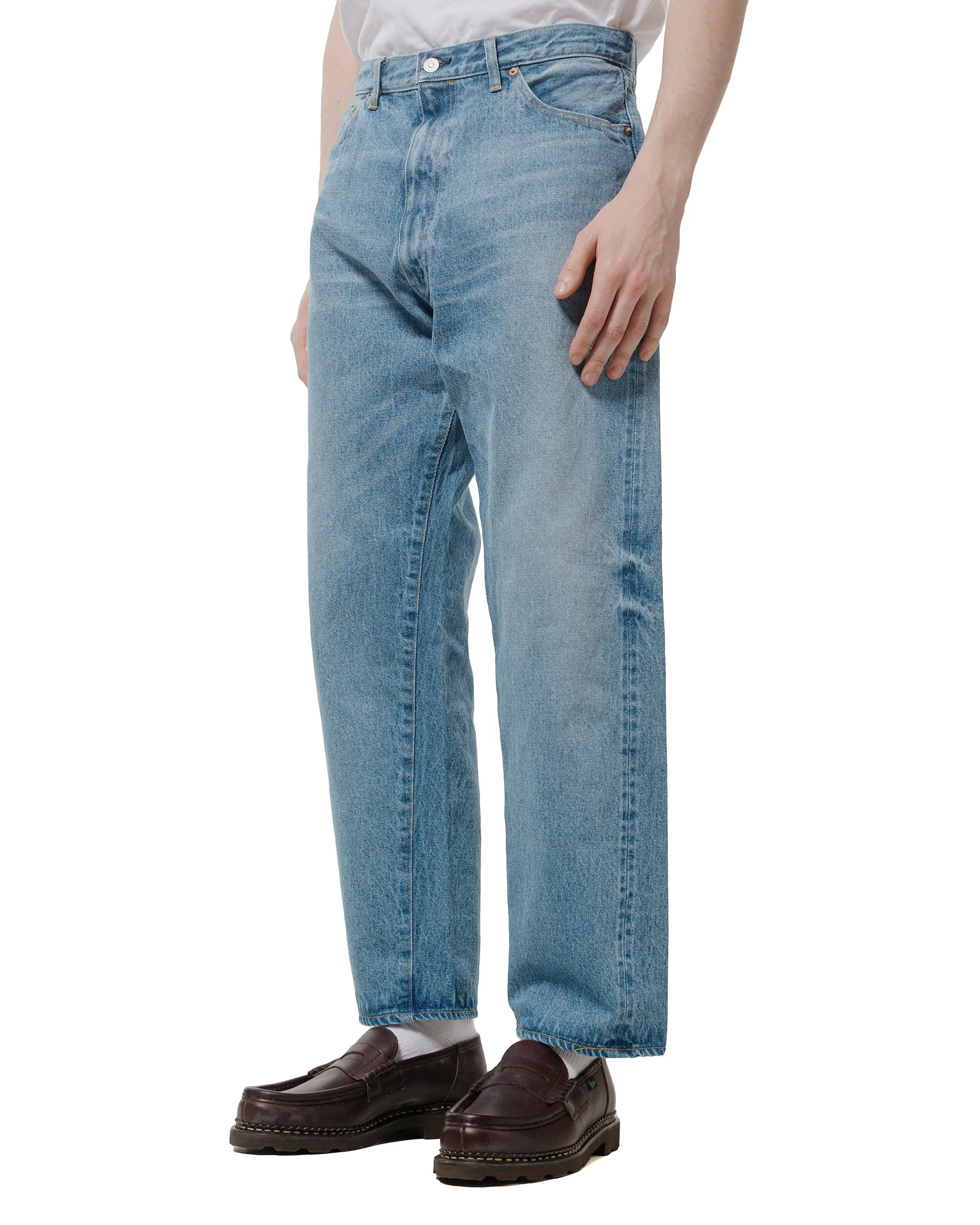 KAPTAIN SUNSHINE 5P Zipper Front Denim Pants Indigo Vintage Wash sold by Lost & Found product image thumbnail 2
