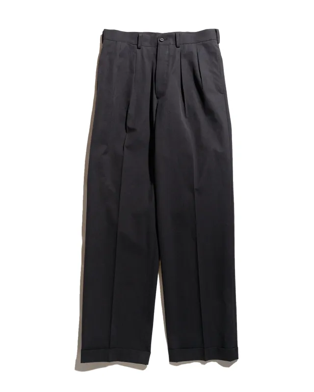 KAPTAIN SUNSHINE 2 Pleats Trousers Dark Navy sold by Lost & Found