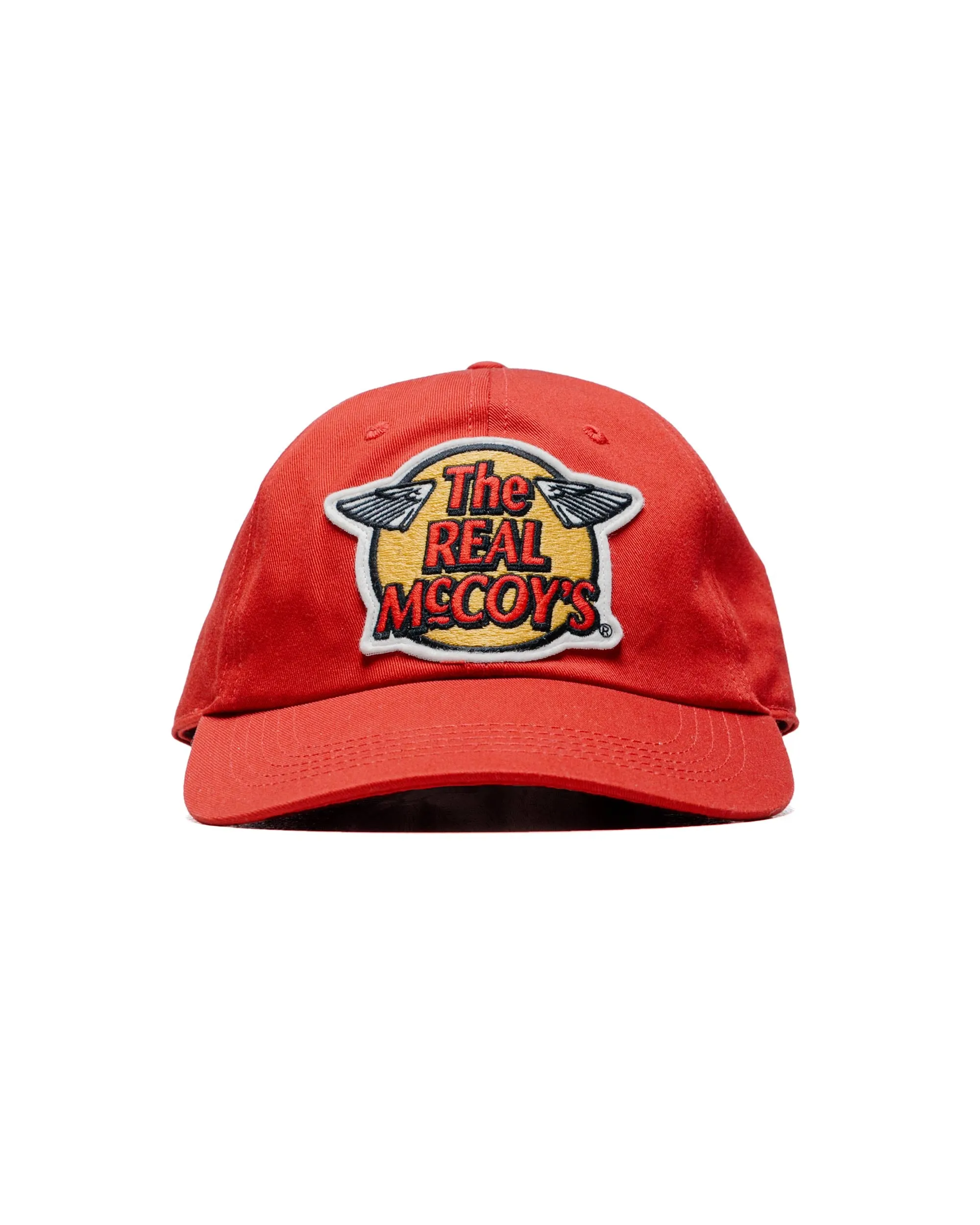 The Real McCoy's MA23001 The Real McCoy's Logo Baseball Cap Red sold by Lost & Found