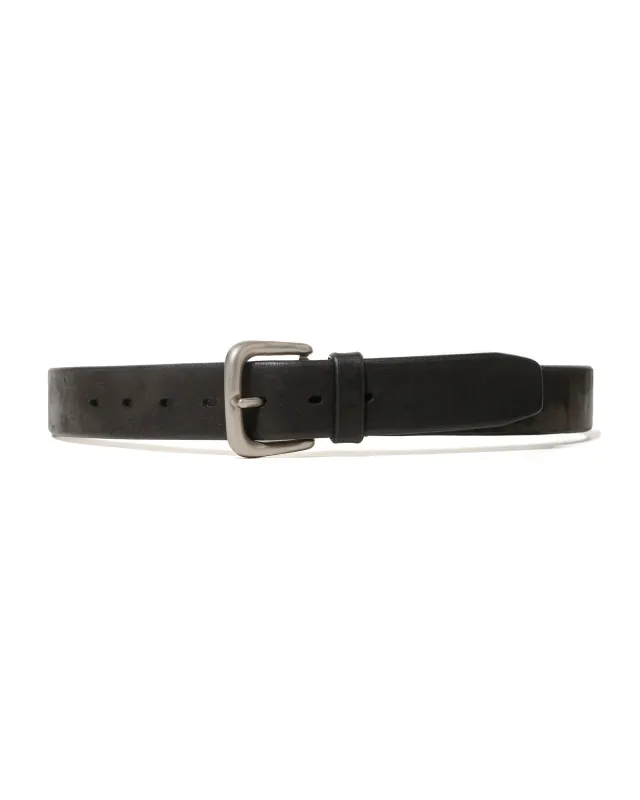 The Real McCoy’s MA17041 Joe McCoy Bend Leather Belt Black sold by Lost & Found