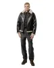 The Real McCoy's MS24102 8HU Twisted-Yarn Buffalo Check Flannel Shirt Black/Charcoal sold by Lost & Found