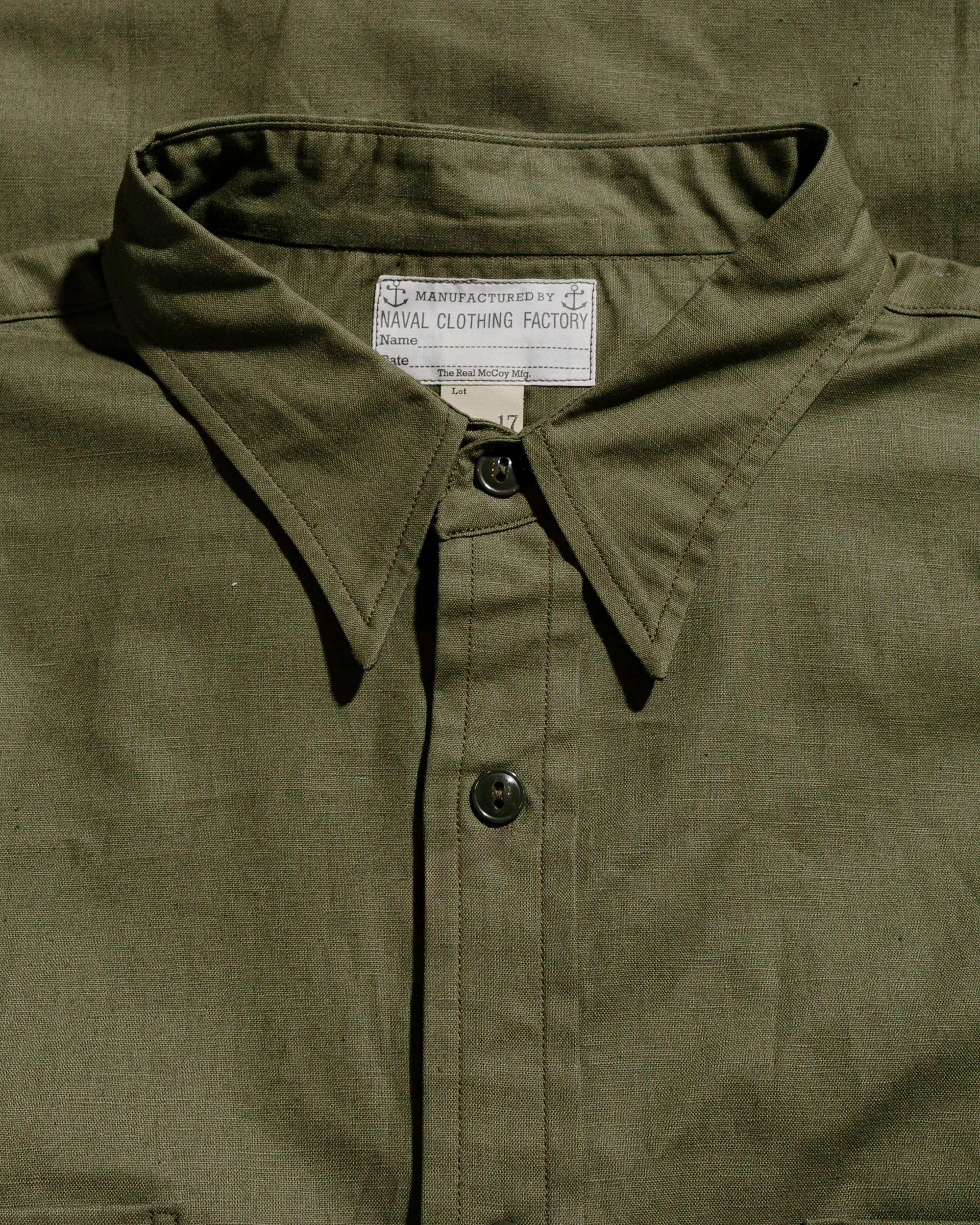 The Real McCoy's MS24101 N-3 Shirt L/S (Modify) Olive sold by Lost & Found product image thumbnail 5