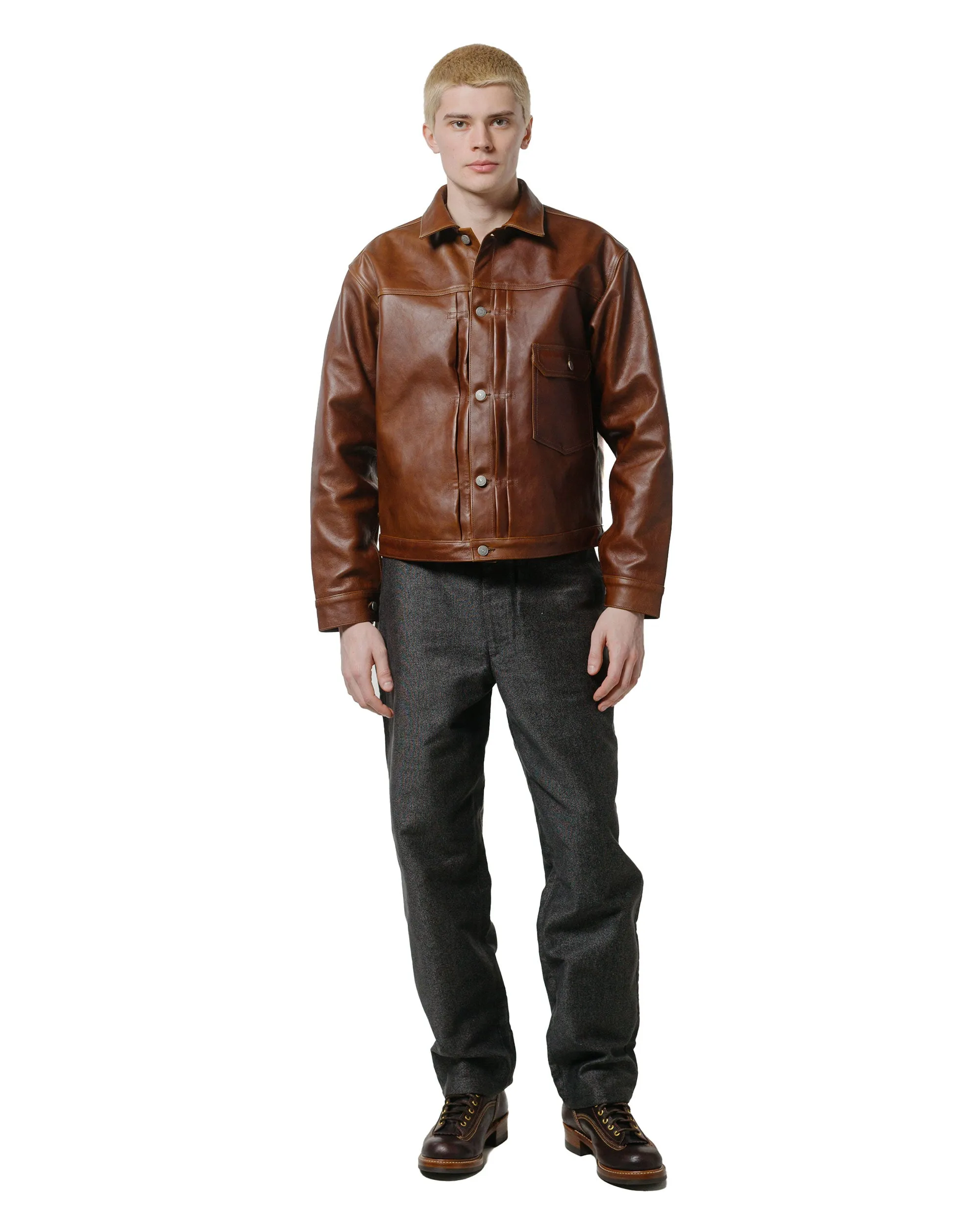 The Real McCoy's MP24101 Double Diamond Trousers / Printed Moleskin Salt & Pepper sold by Lost & Found product image thumbnail 4