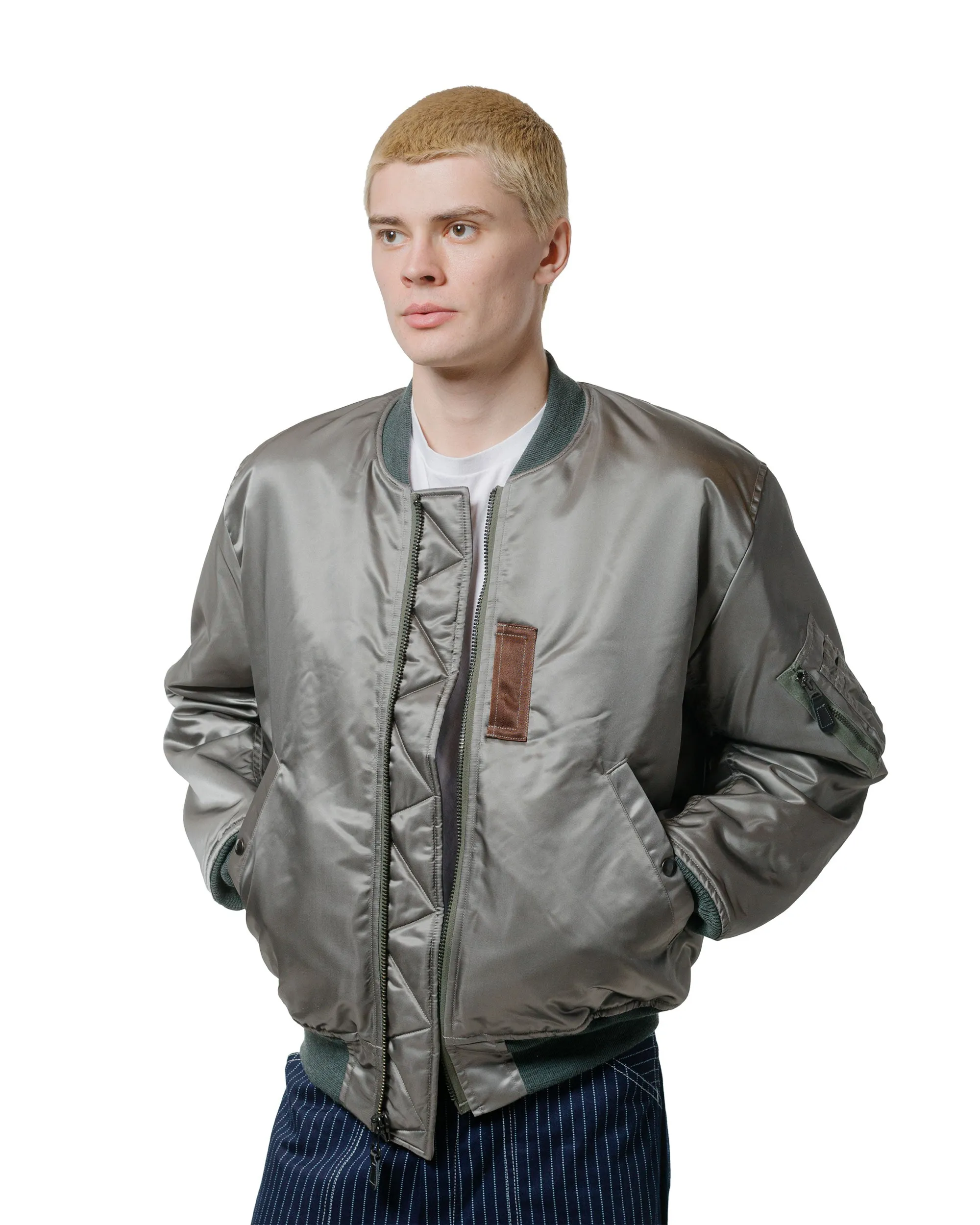 The Real McCoy's MJ24102 Type MA-1 Real McCoy Mfg. Co. / J-8279 Silver Gray sold by Lost & Found product image thumbnail 2