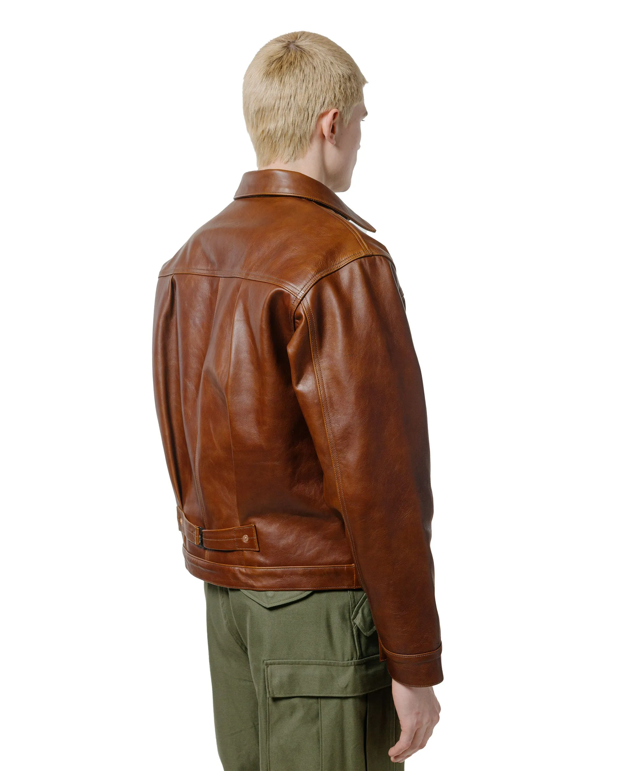 The Real McCoy's MJ23013 Type I Leather Jacket Brown sold by Lost & Found product image thumbnail 3