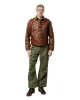 The Real McCoy's MJ23013 Type I Leather Jacket Brown sold by Lost & Found